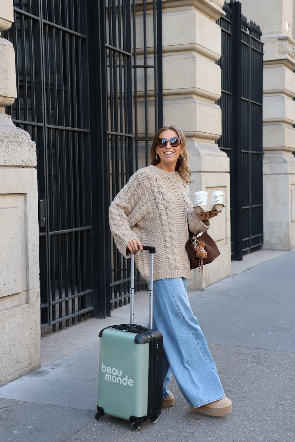 Marcella cable knit beige