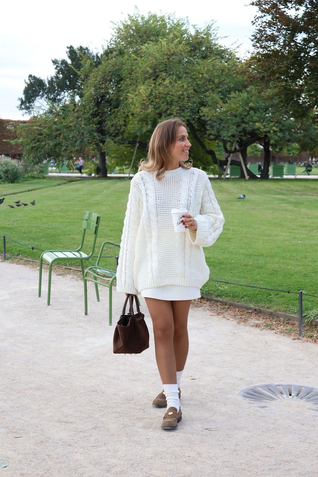 Marcella cable knit offwhite