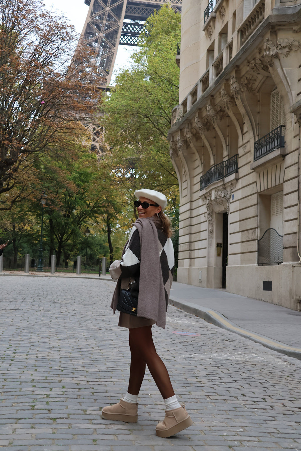 Valentine scarf taupe