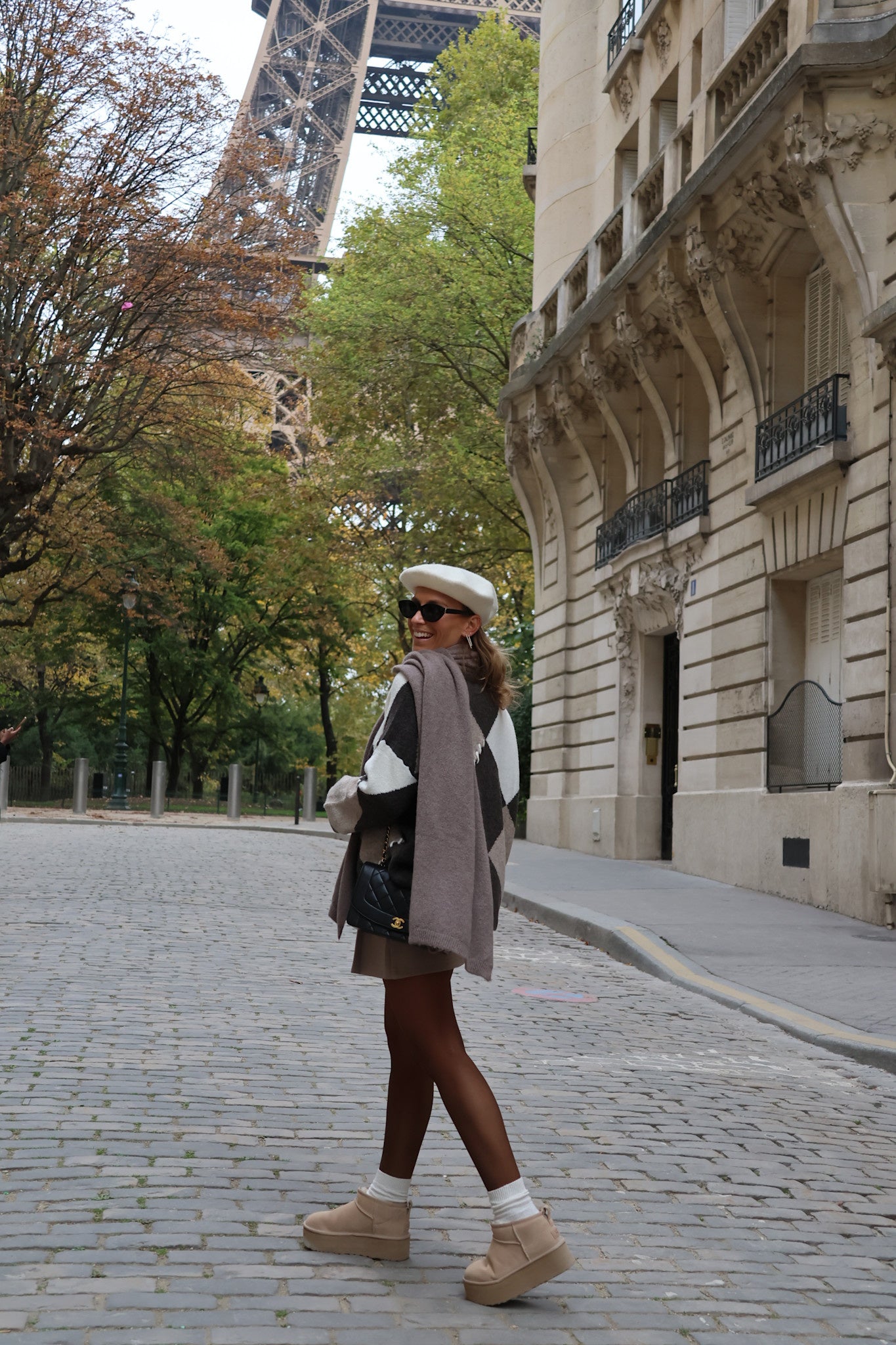 Valentine scarf taupe