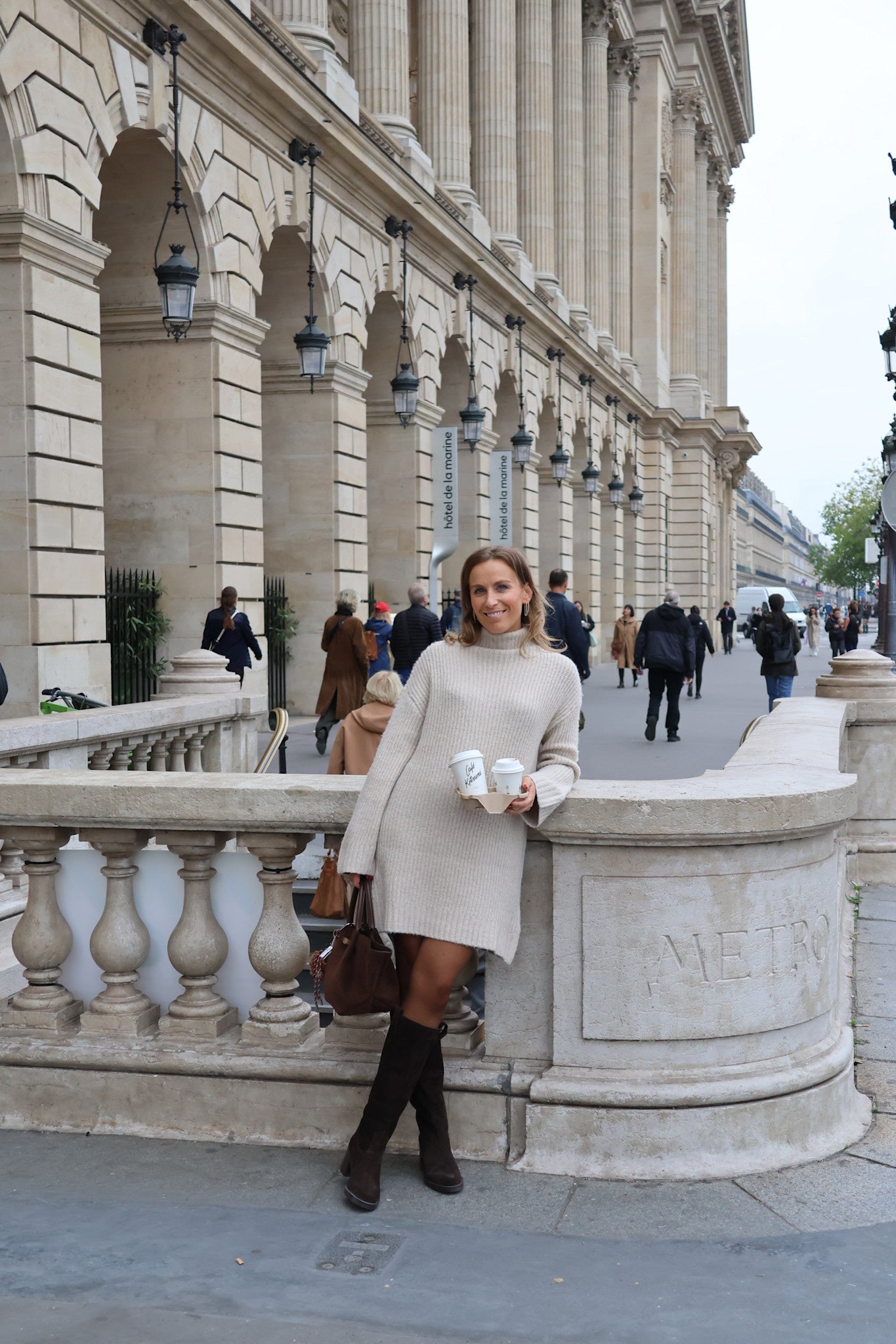 Mindy knit dress beige