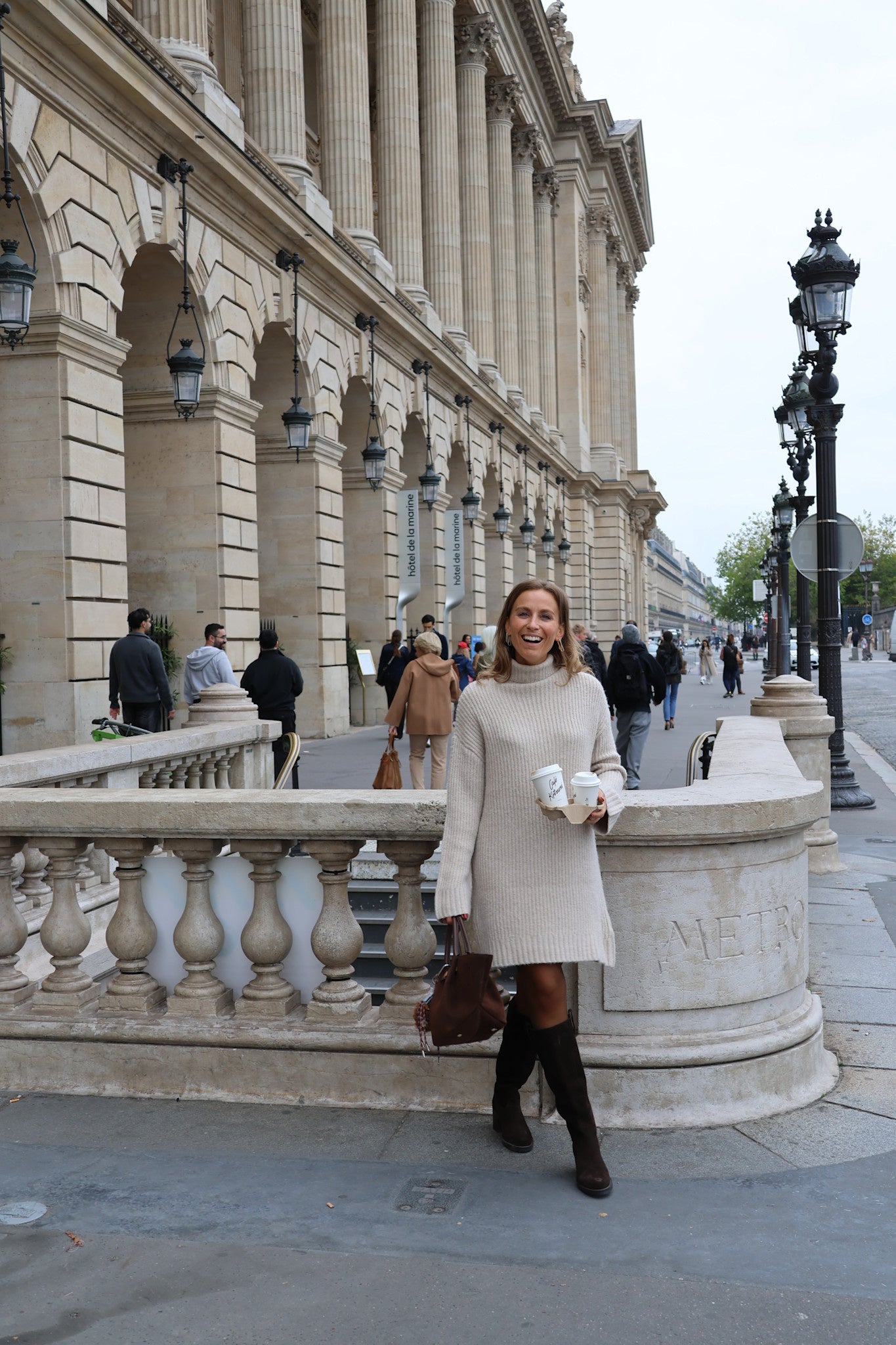 Mindy knit dress beige