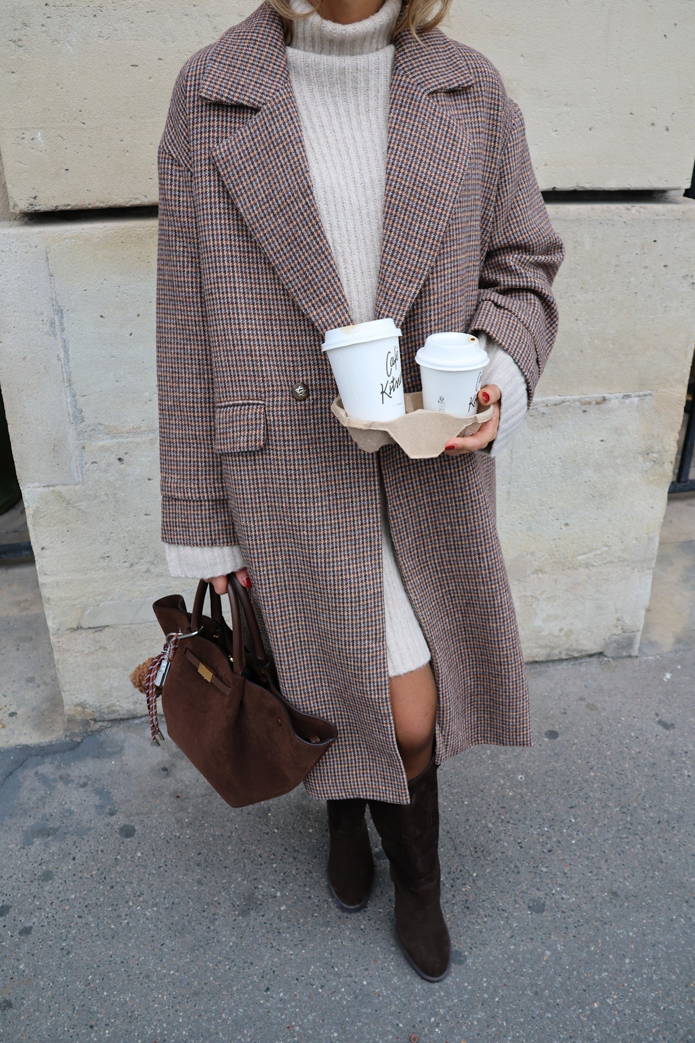 Mindy knit dress beige