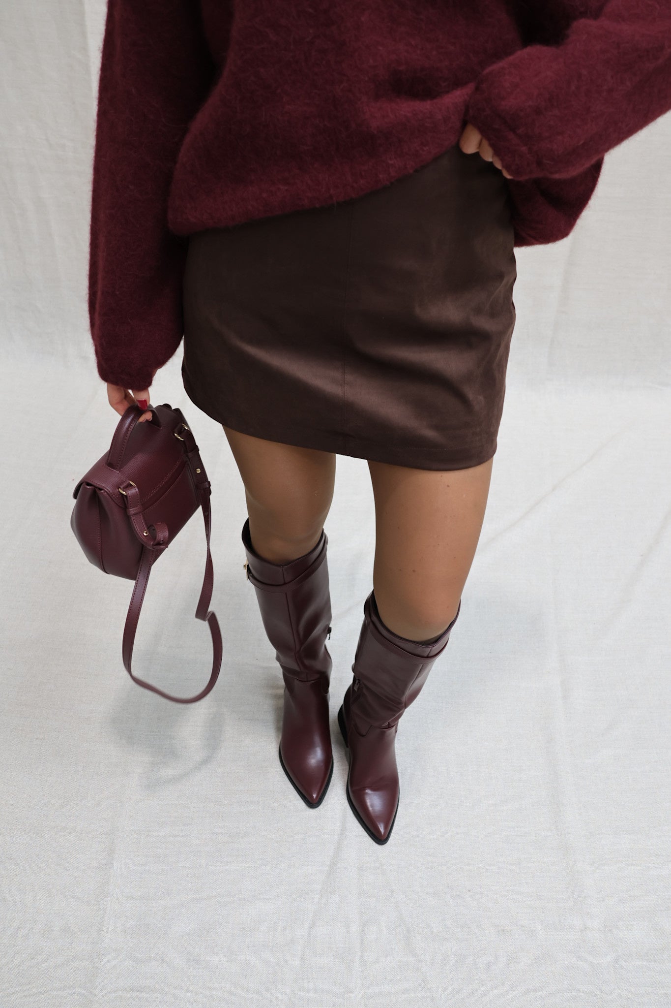 Nina laarzen bordeaux