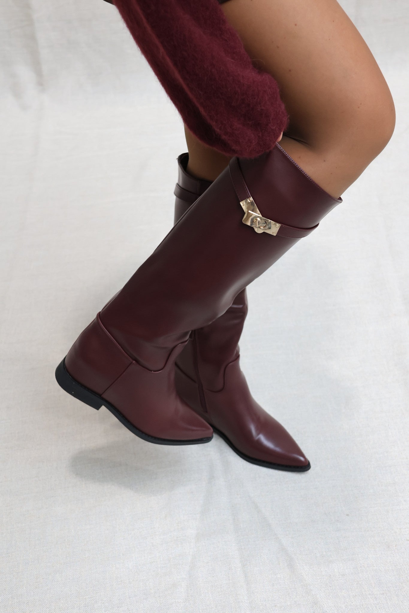 Nina laarzen bordeaux