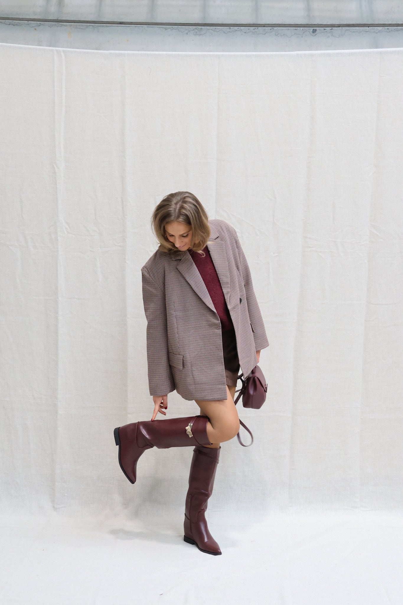 Nina laarzen bordeaux