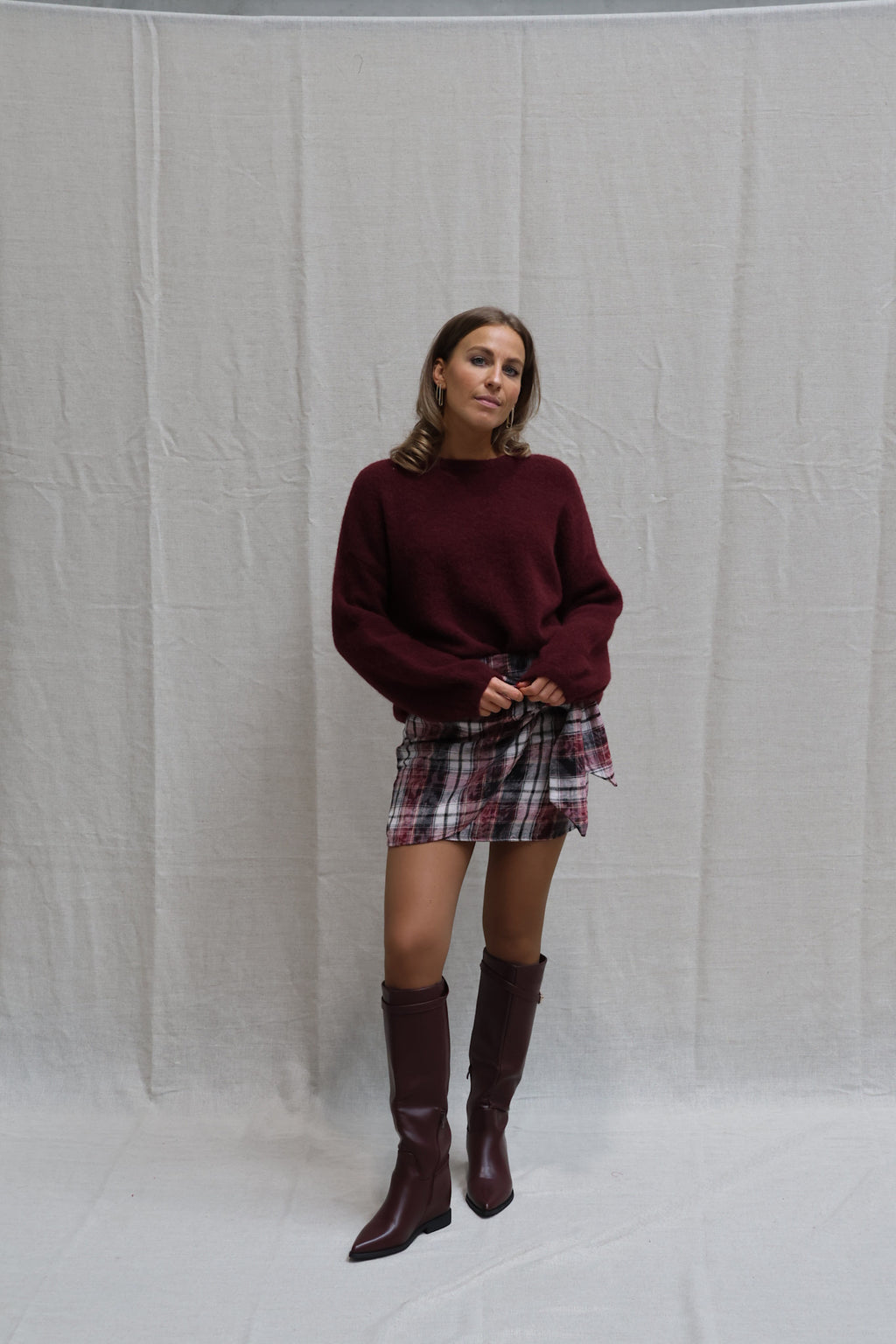 Nina laarzen bordeaux