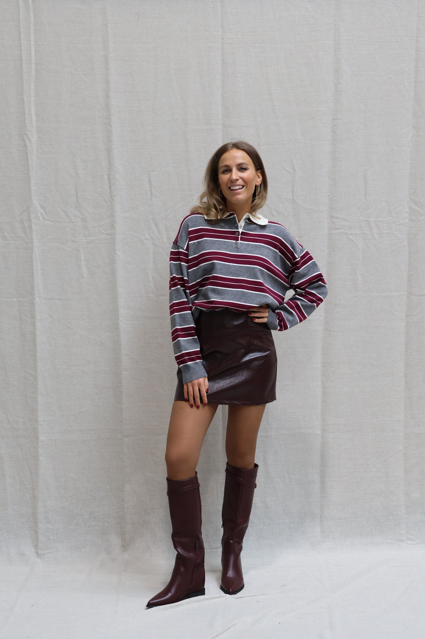 Nina laarzen bordeaux