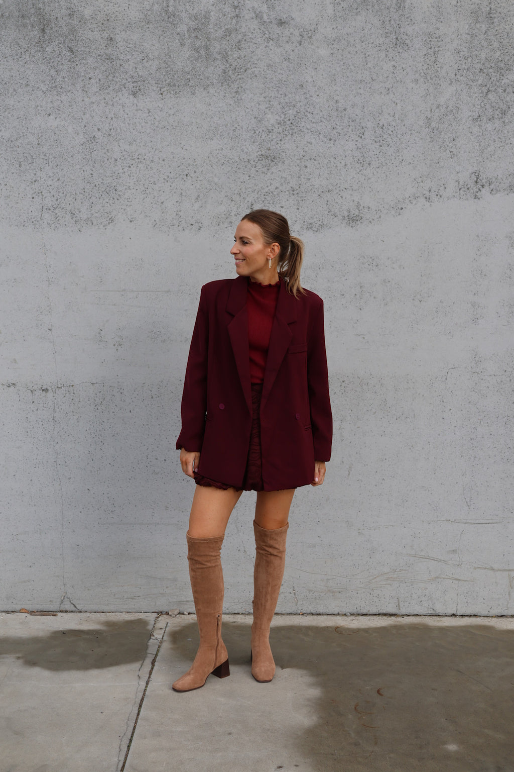 Eline blazer burgundy