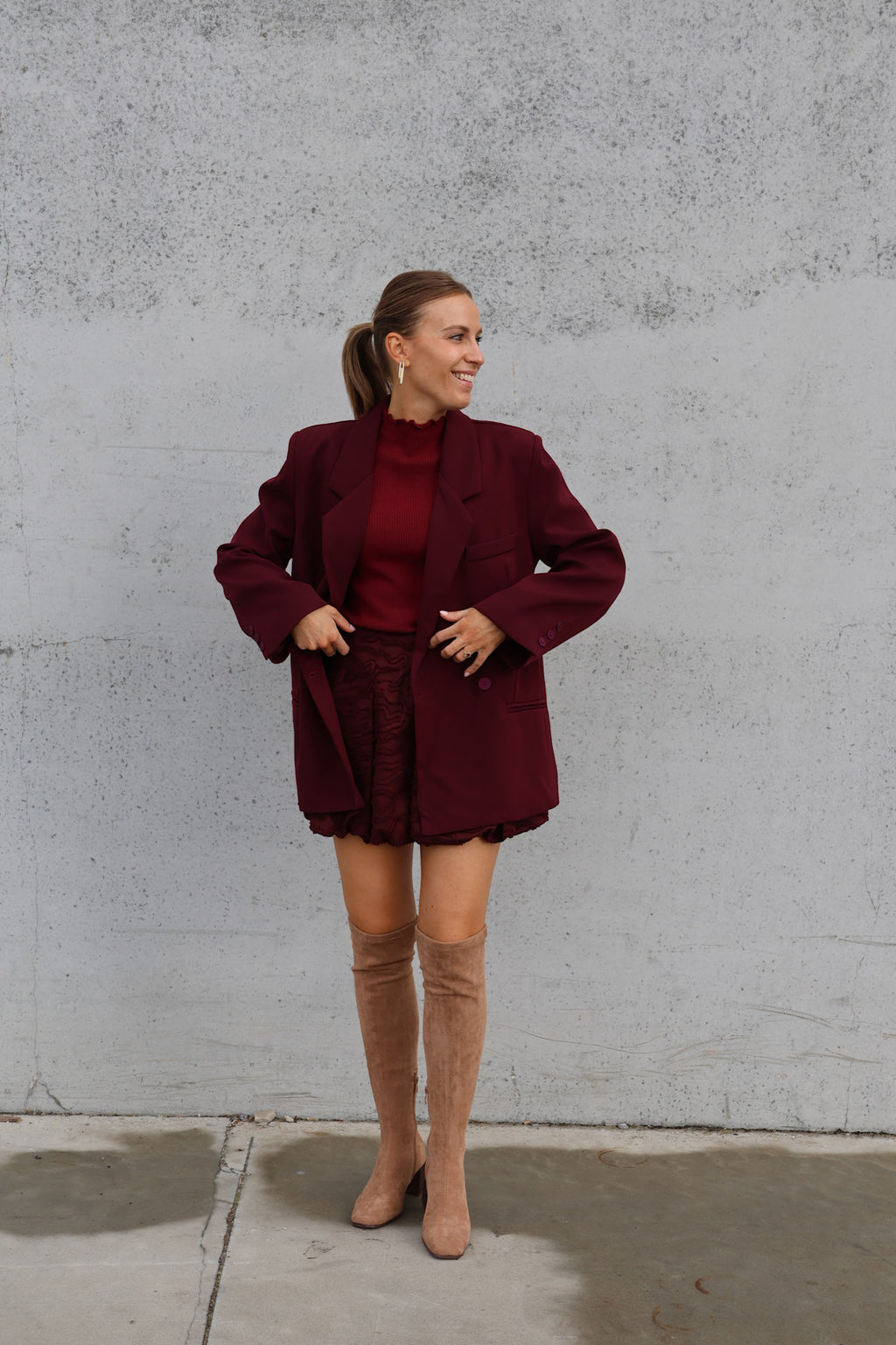 Eline blazer burgundy