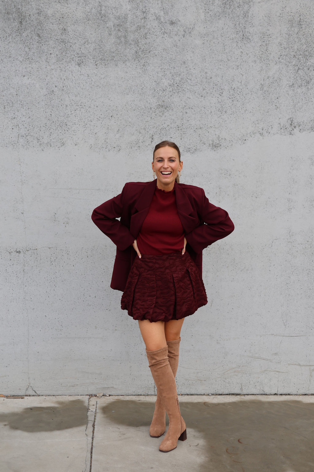 Eline blazer burgundy