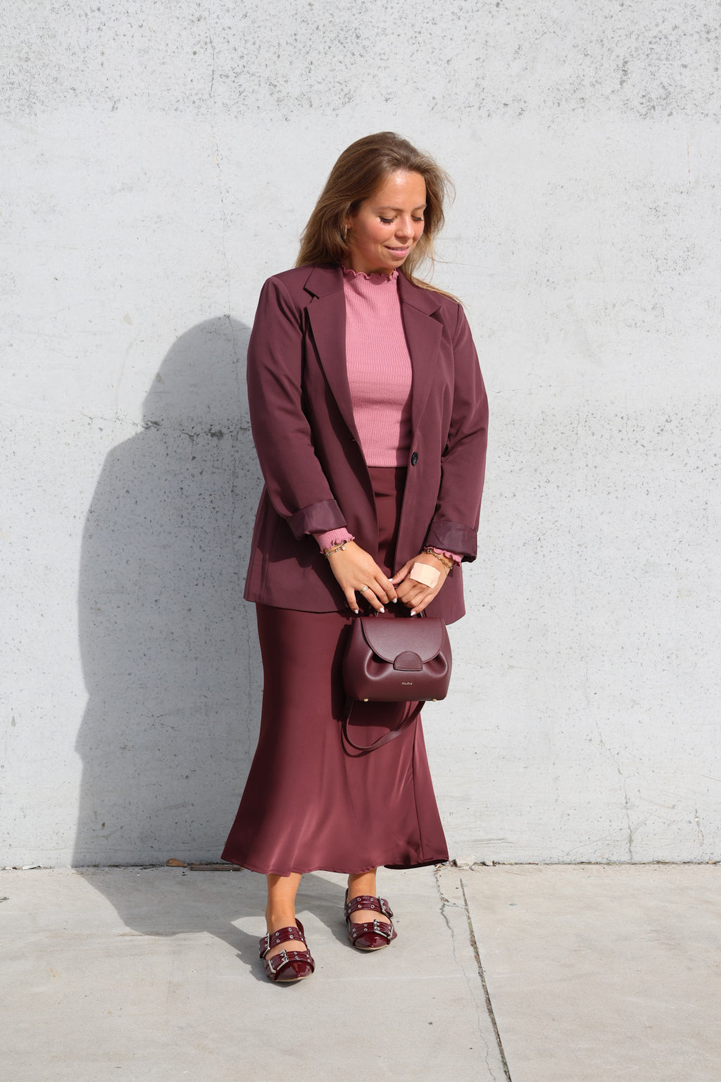 Eline blazer burgundy