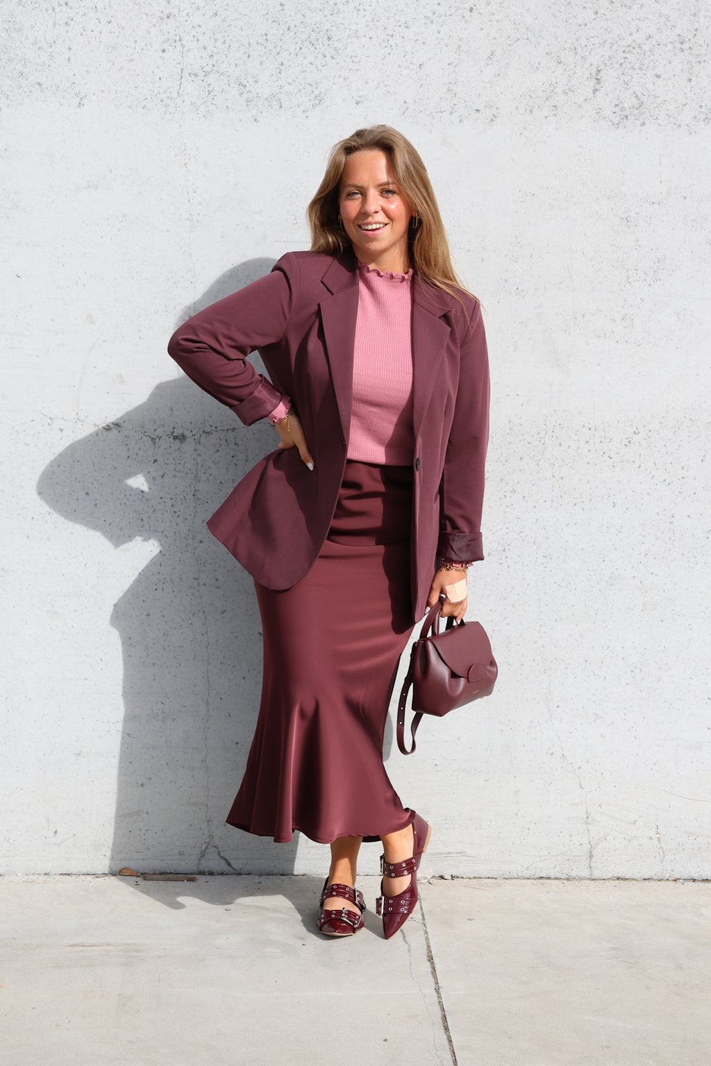 Eline blazer burgundy