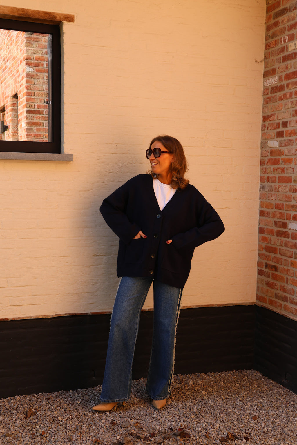 Maureen cardigan marine