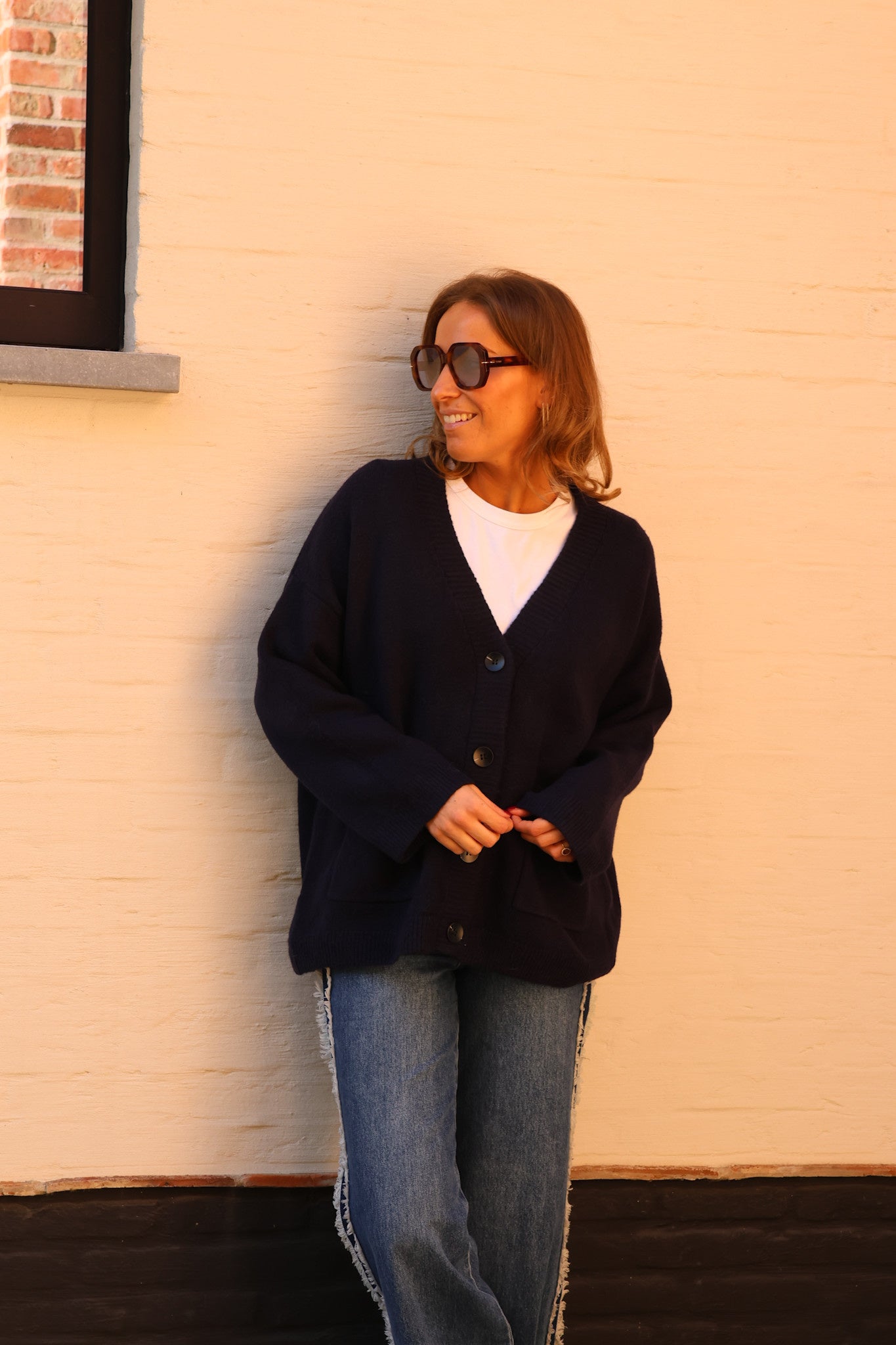 Maureen cardigan marine