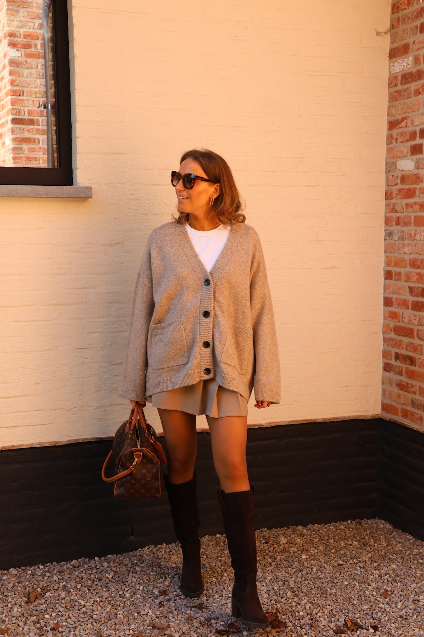 Maureen cardigan taupe