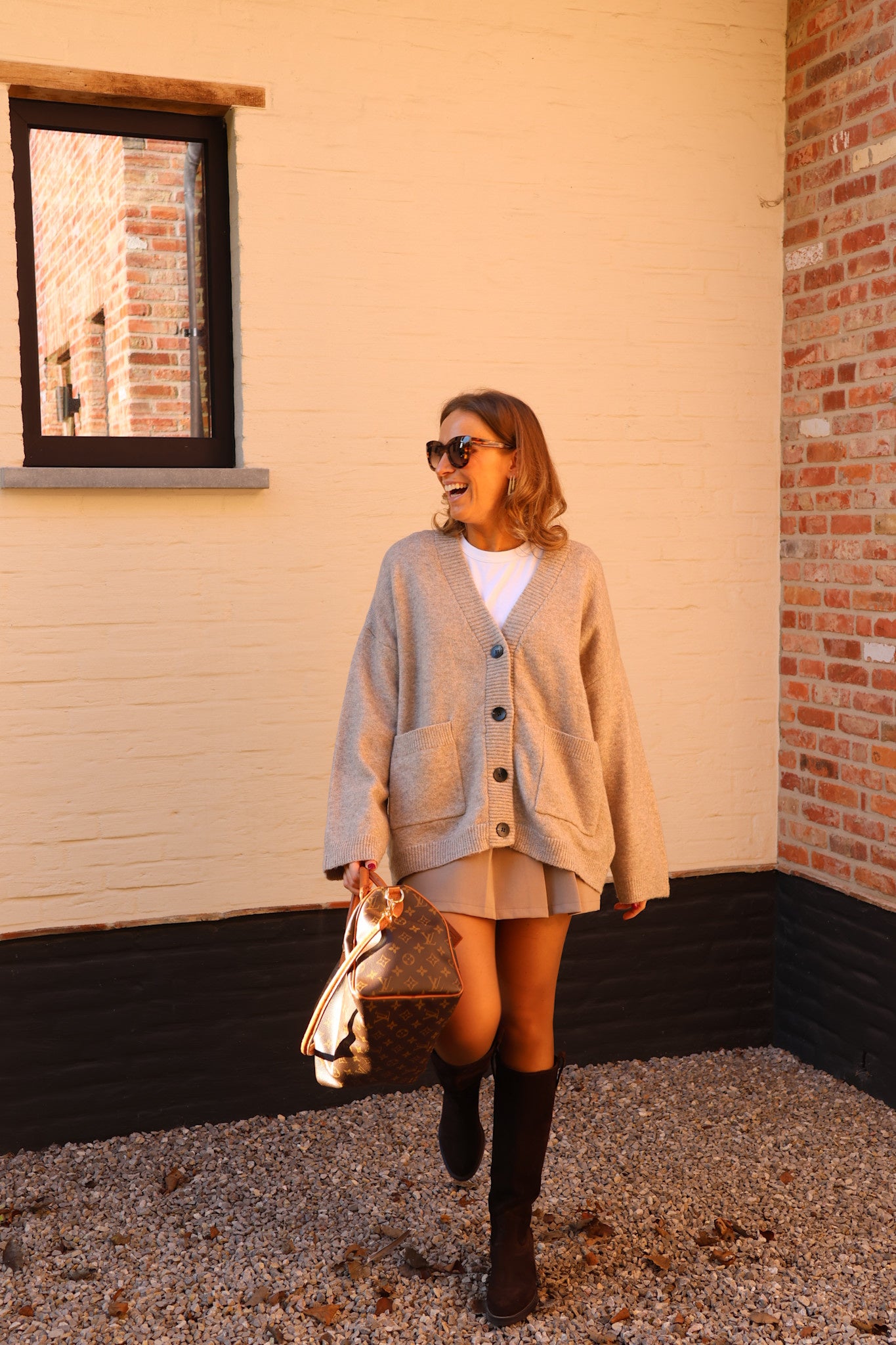 Maureen cardigan taupe