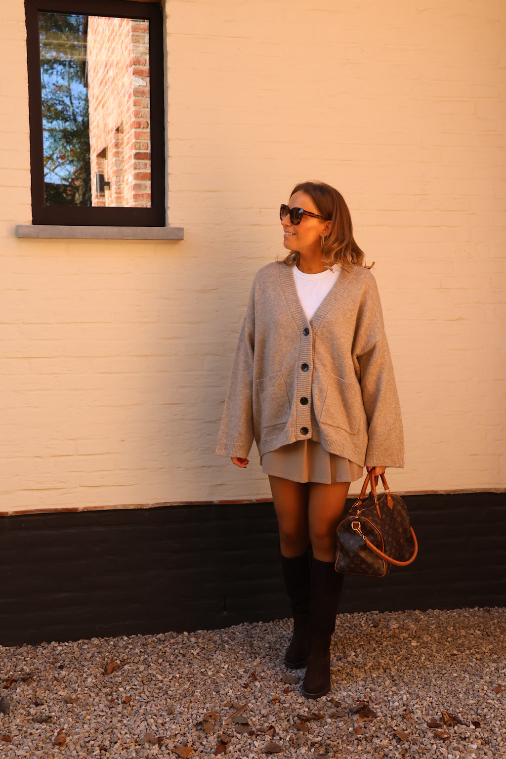 Maureen cardigan taupe