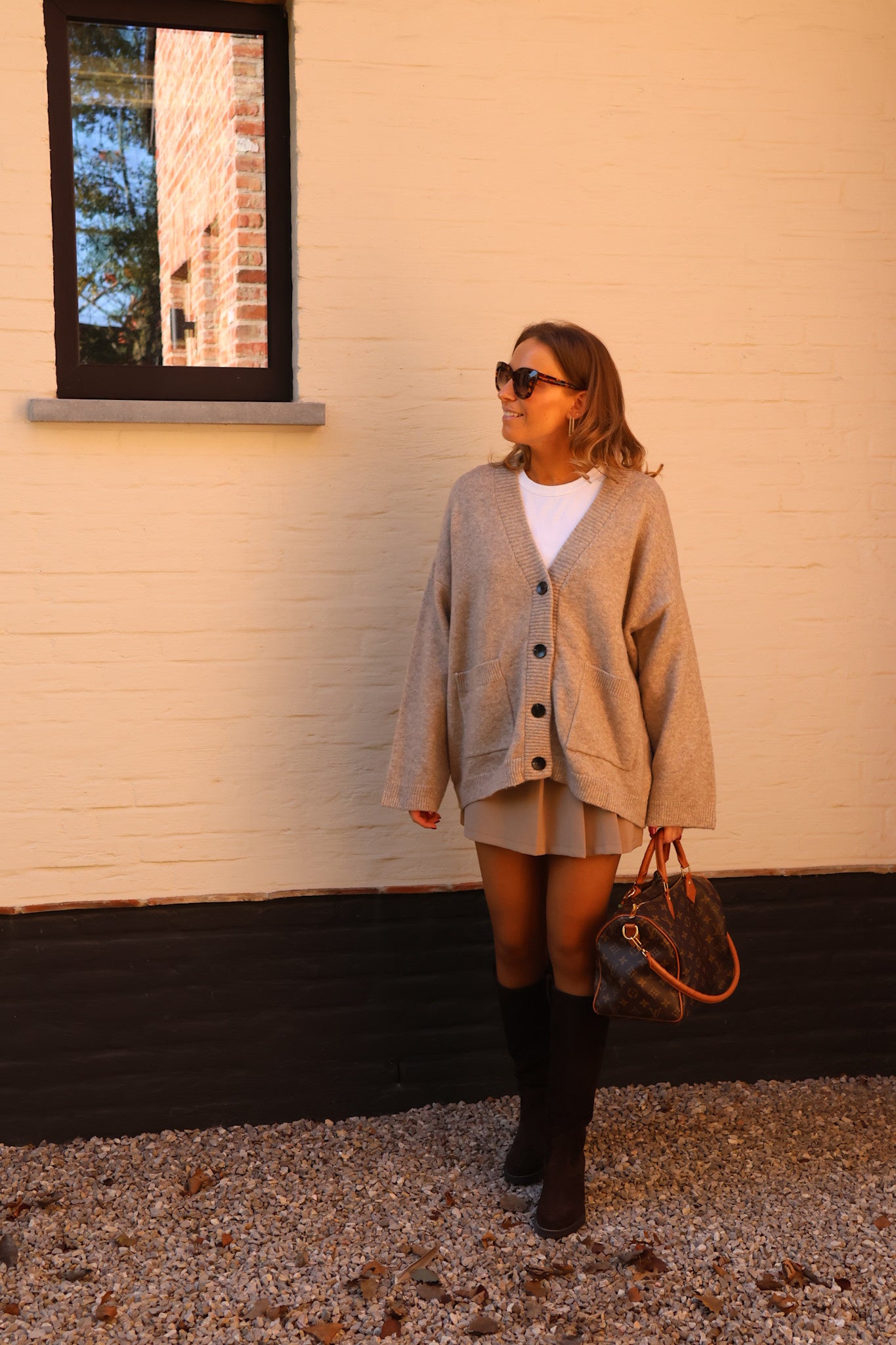 Maureen cardigan taupe