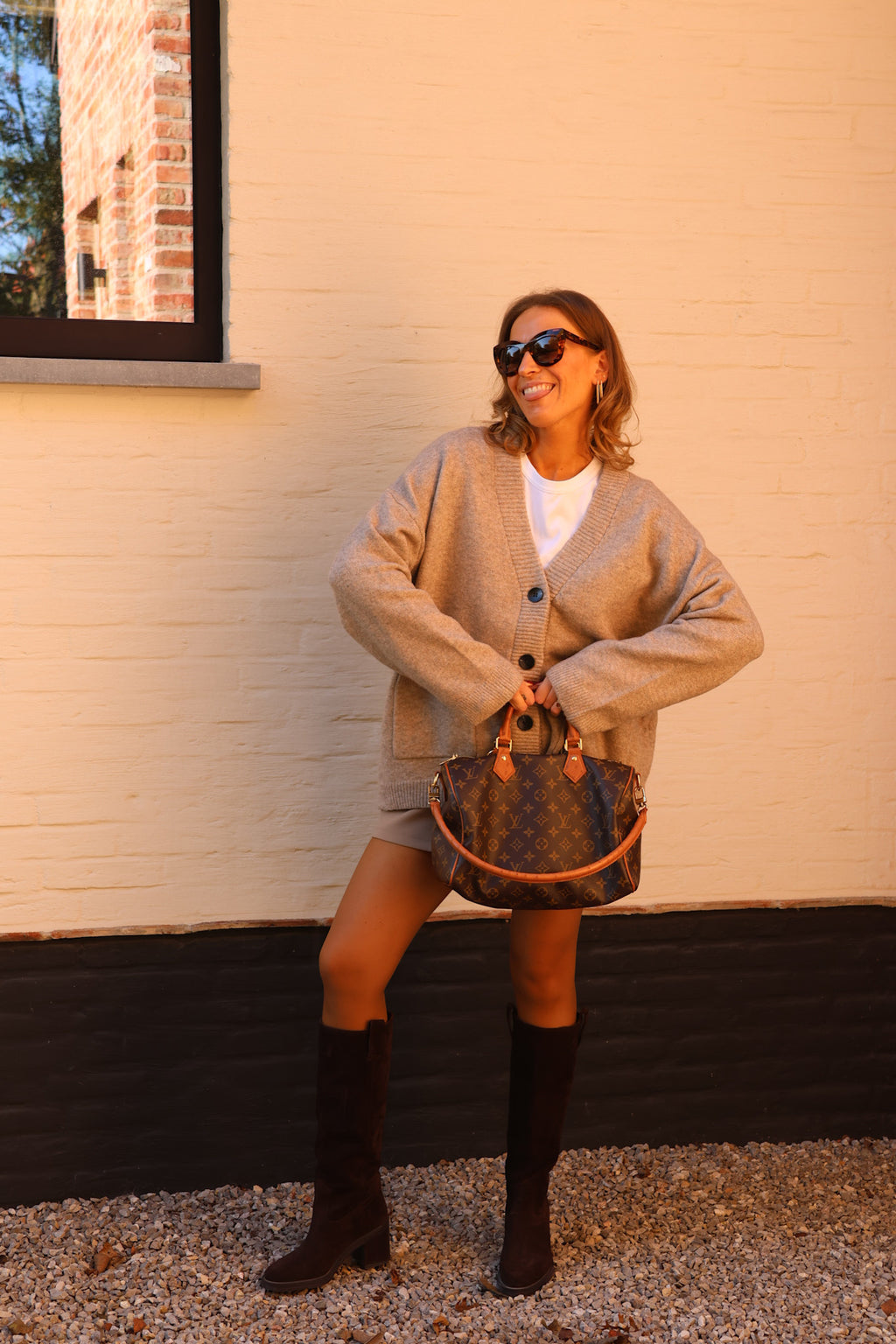 Maureen cardigan taupe