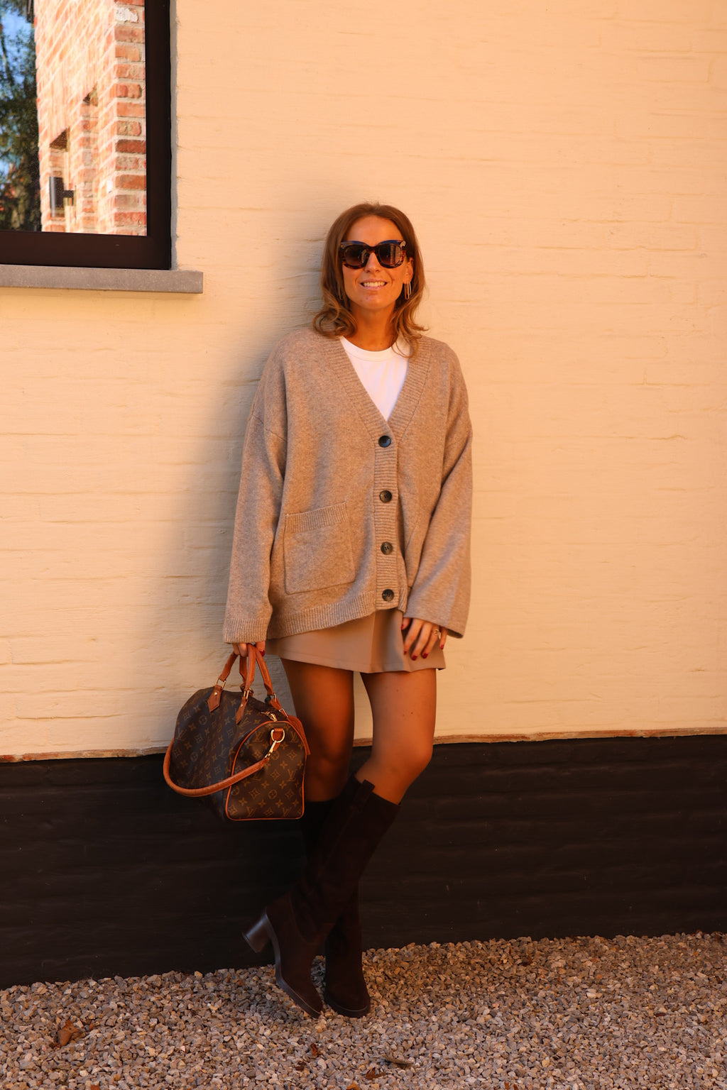 Maureen cardigan taupe