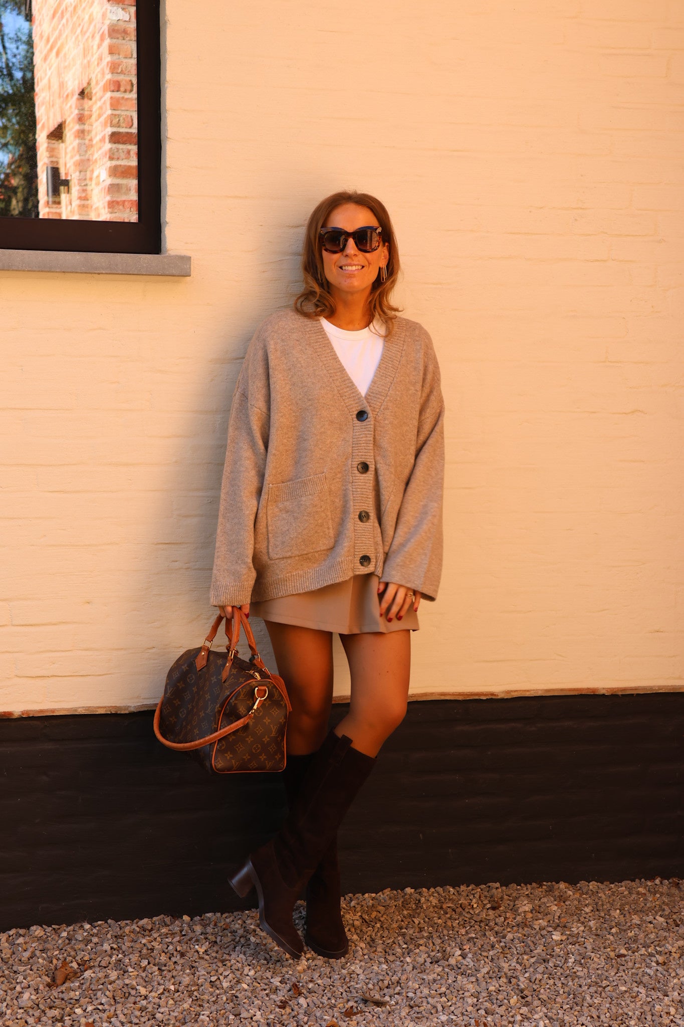 Maureen cardigan taupe