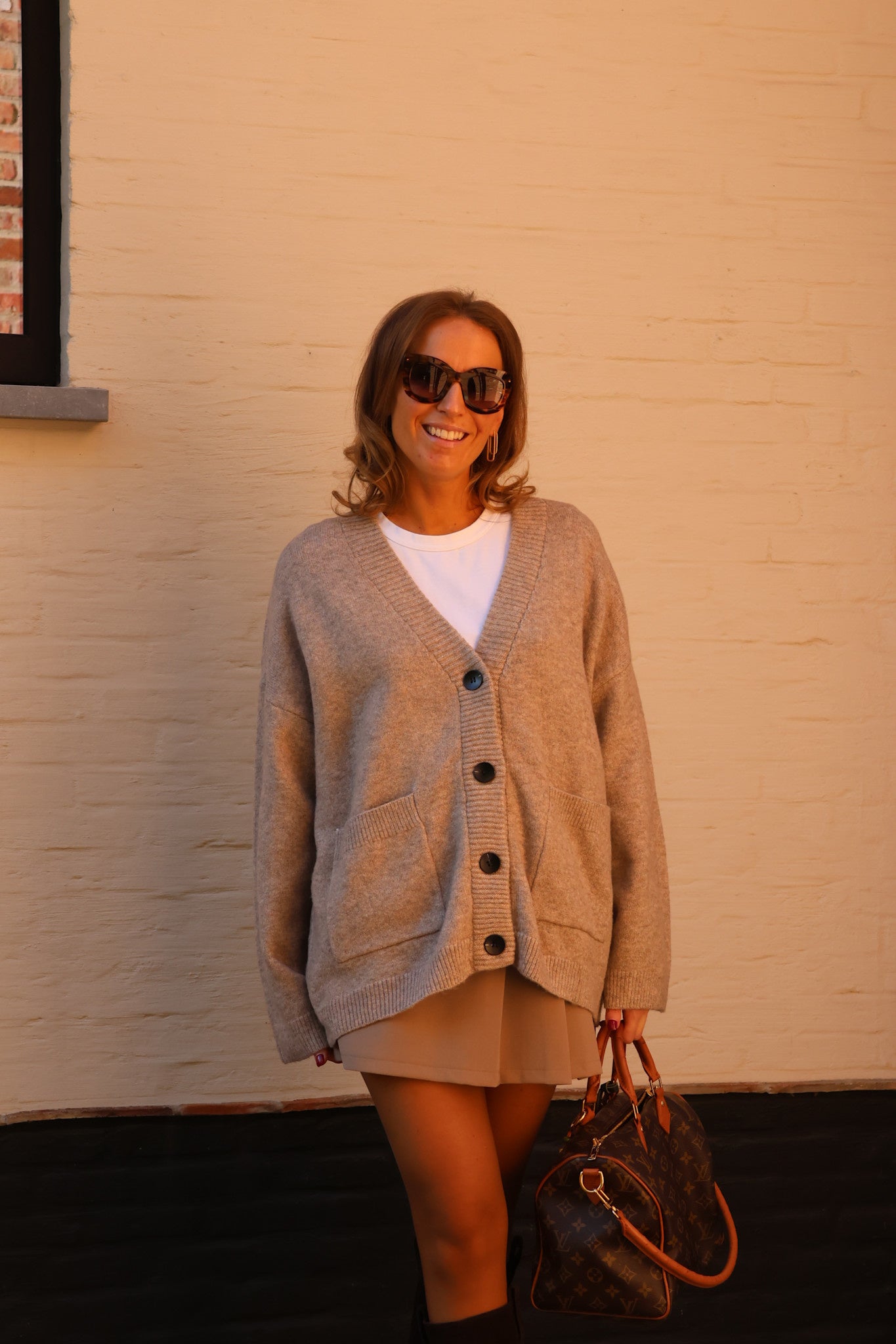 Maureen cardigan taupe