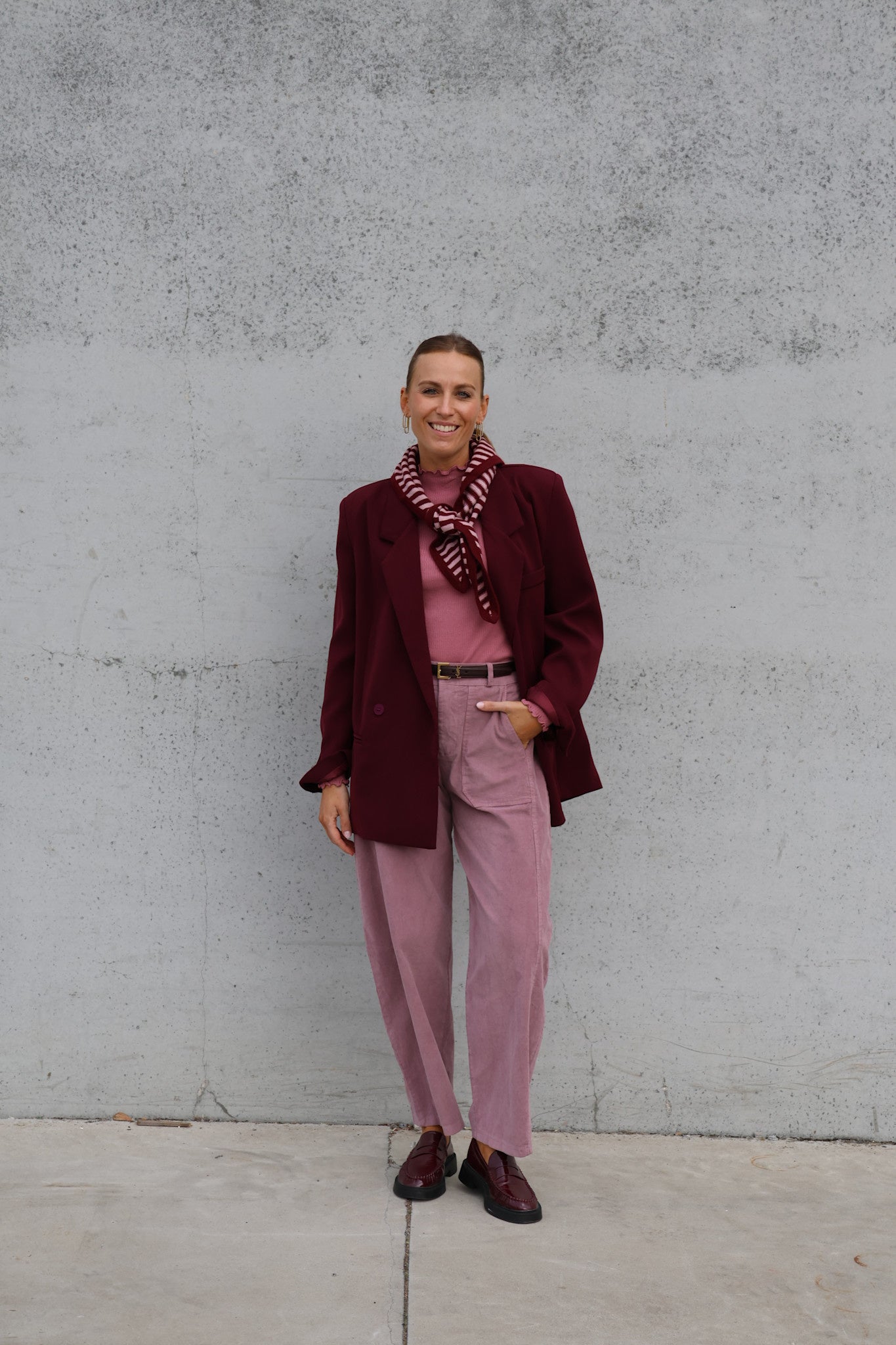 Eline blazer burgundy