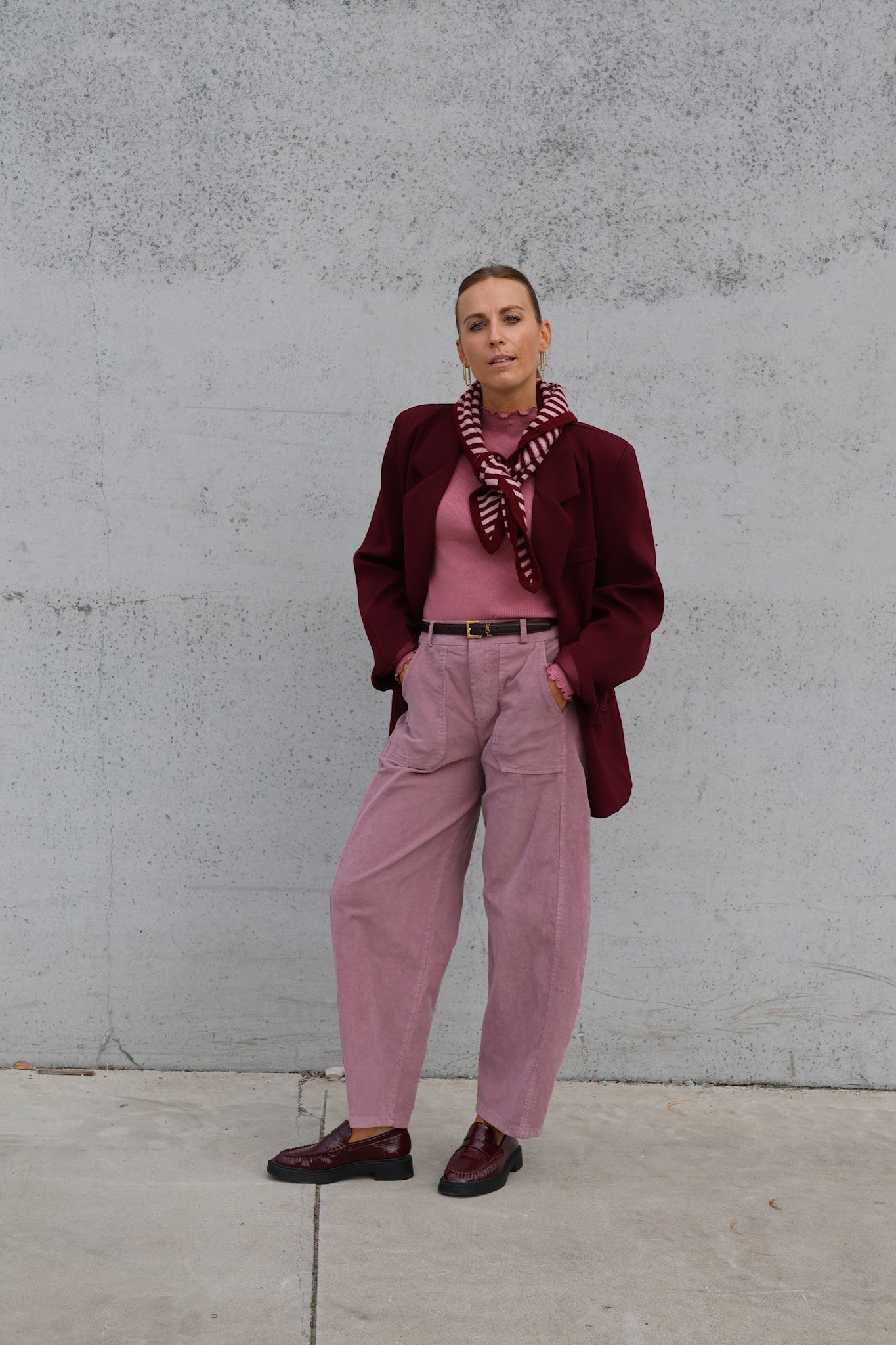 Eline blazer burgundy