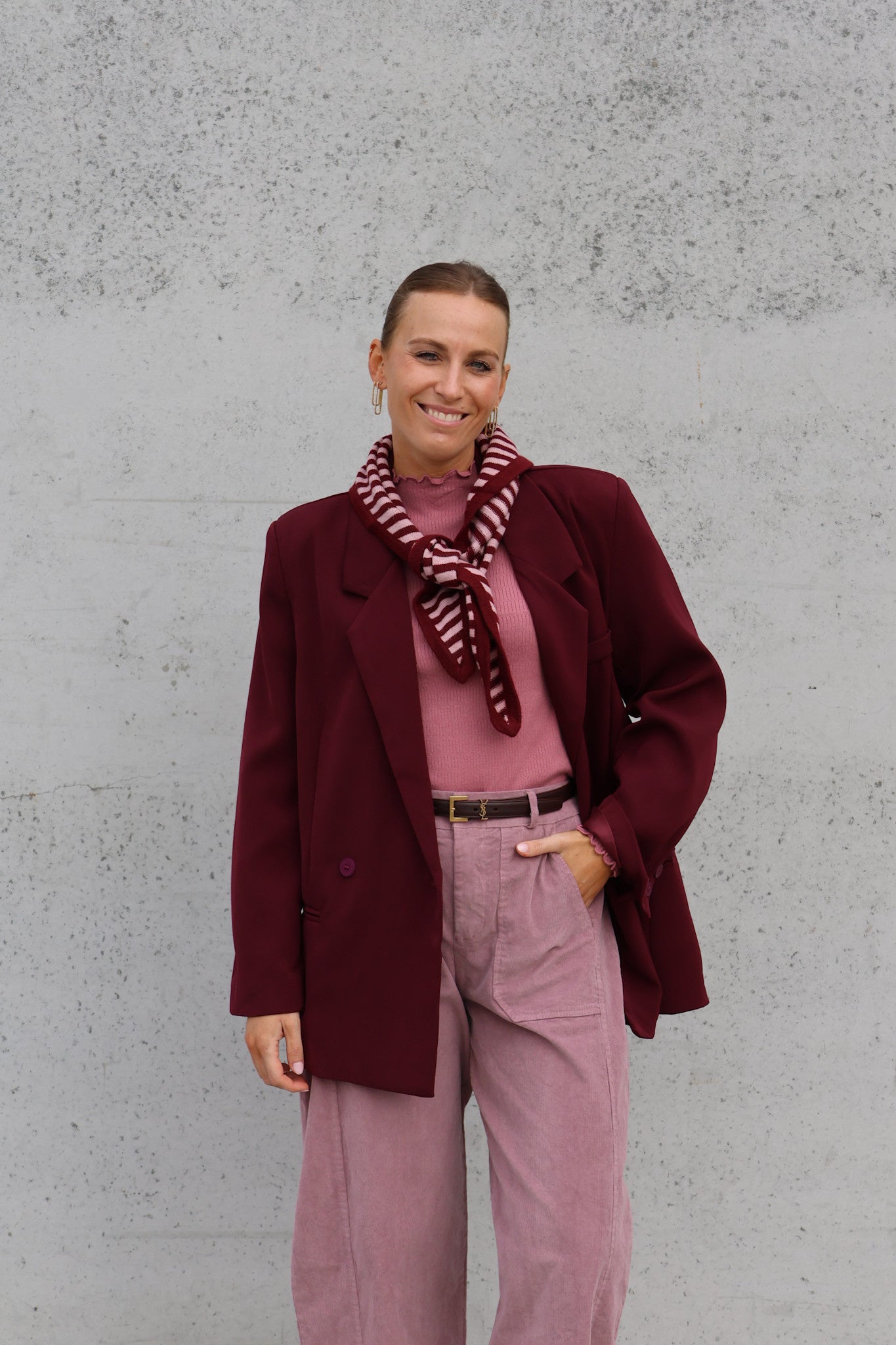 Eline blazer burgundy