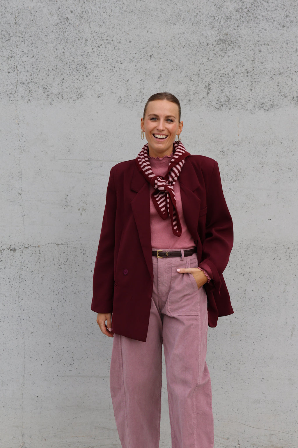 Eline blazer burgundy
