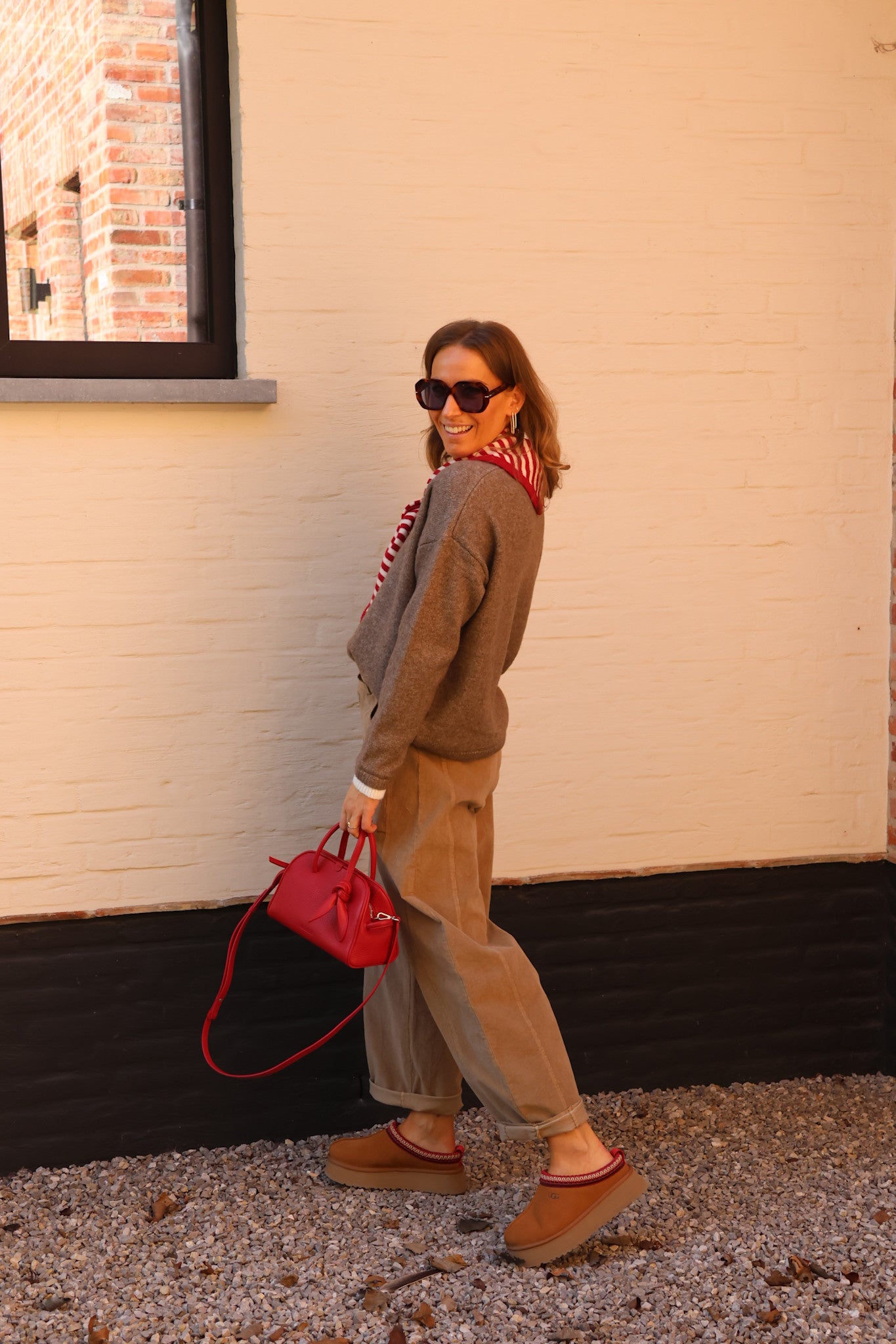 Jeanne balloon trousers camel