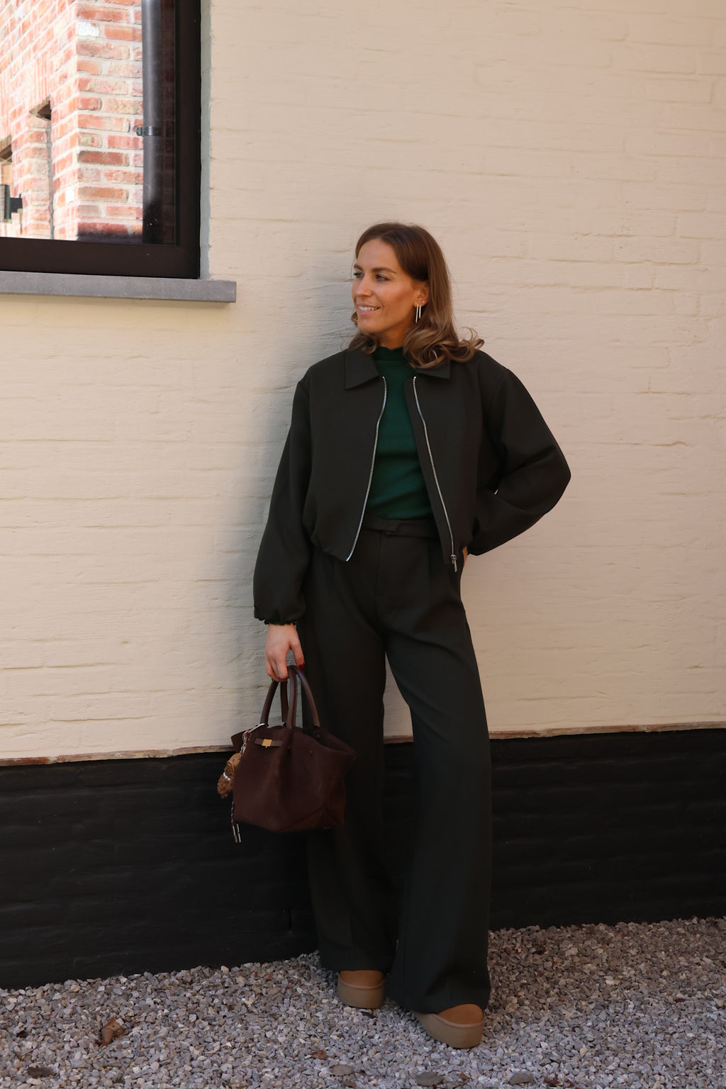 Linde pantalon diepgroen