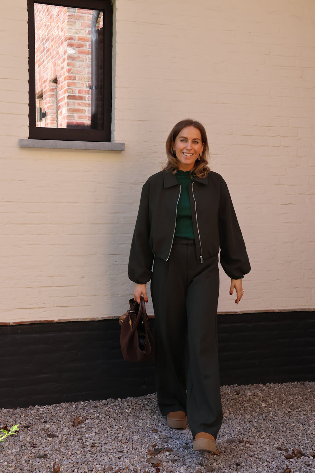 Linde pantalon diepgroen