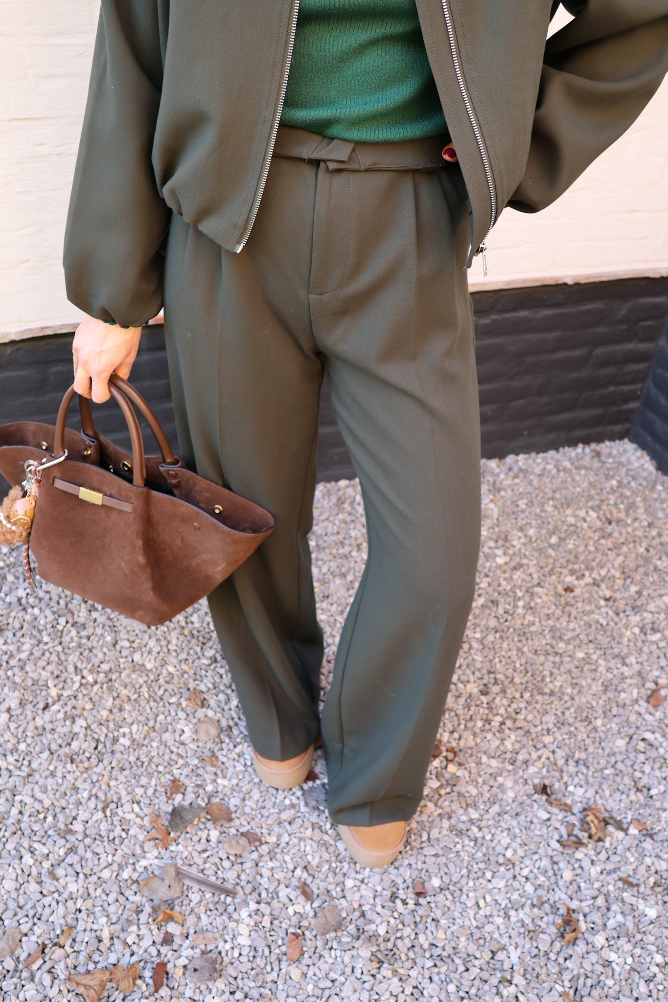 Linde pantalon diepgroen