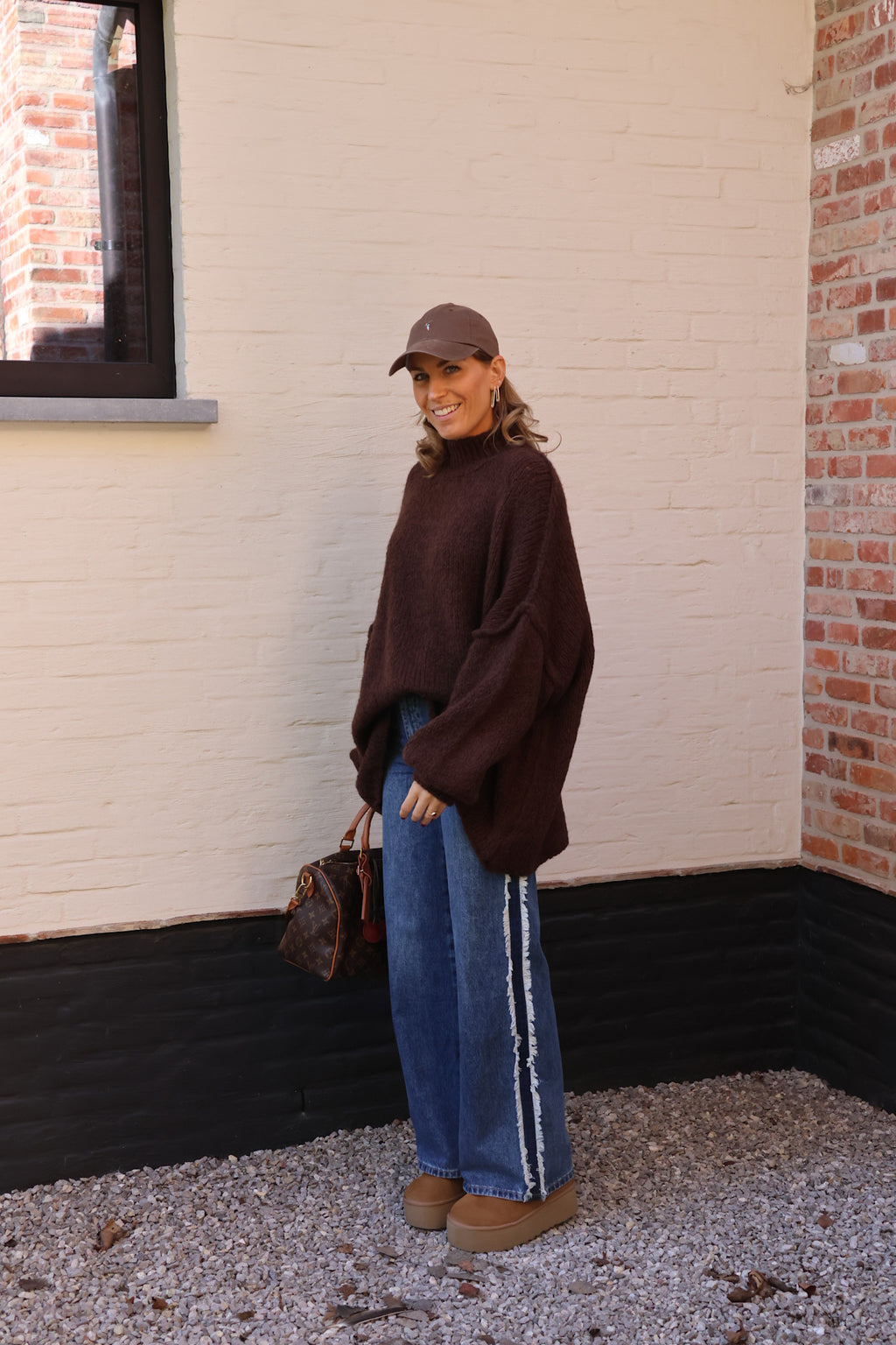 Lolo oversized knit choco