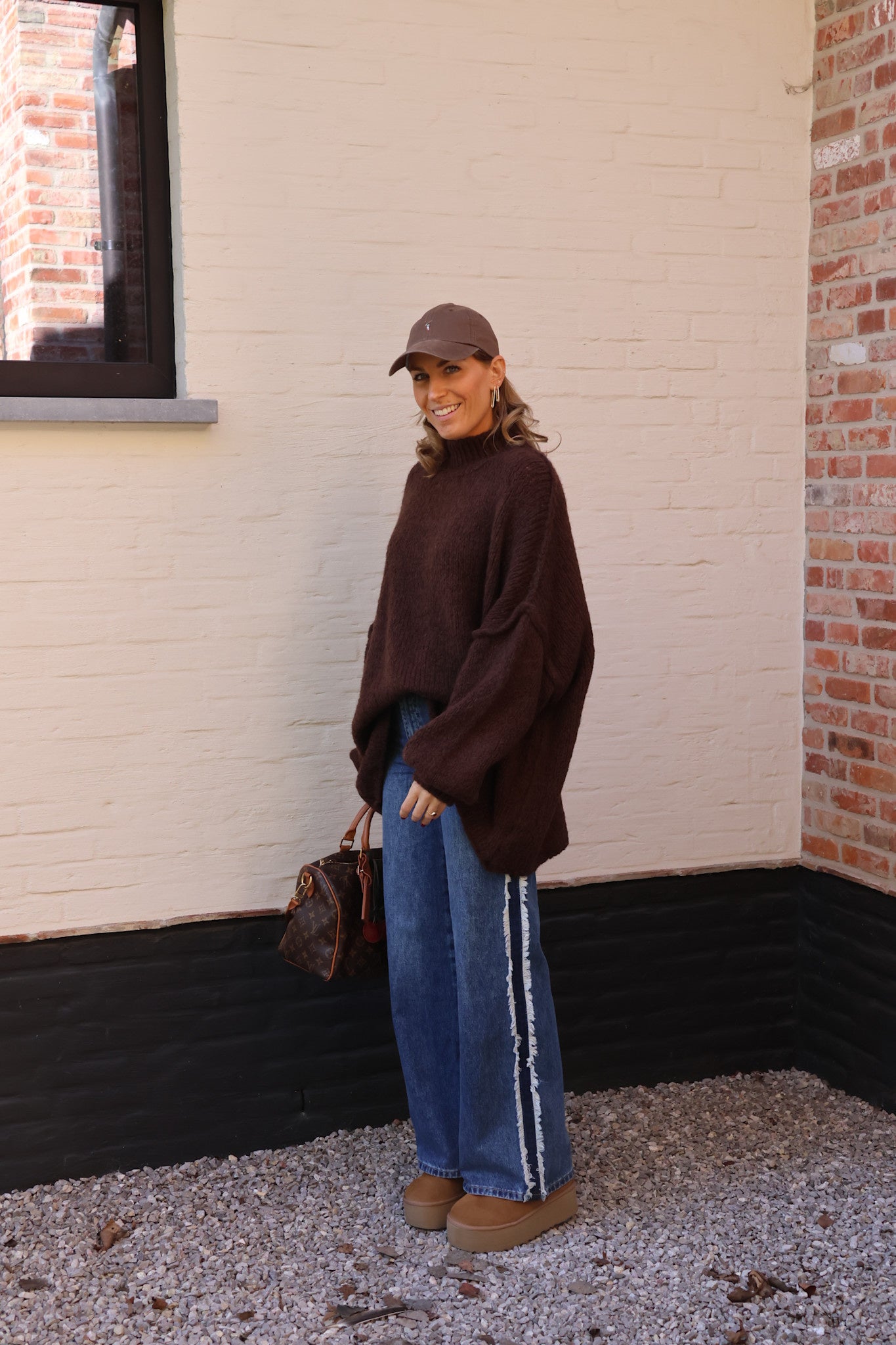 Lolo oversized knit choco