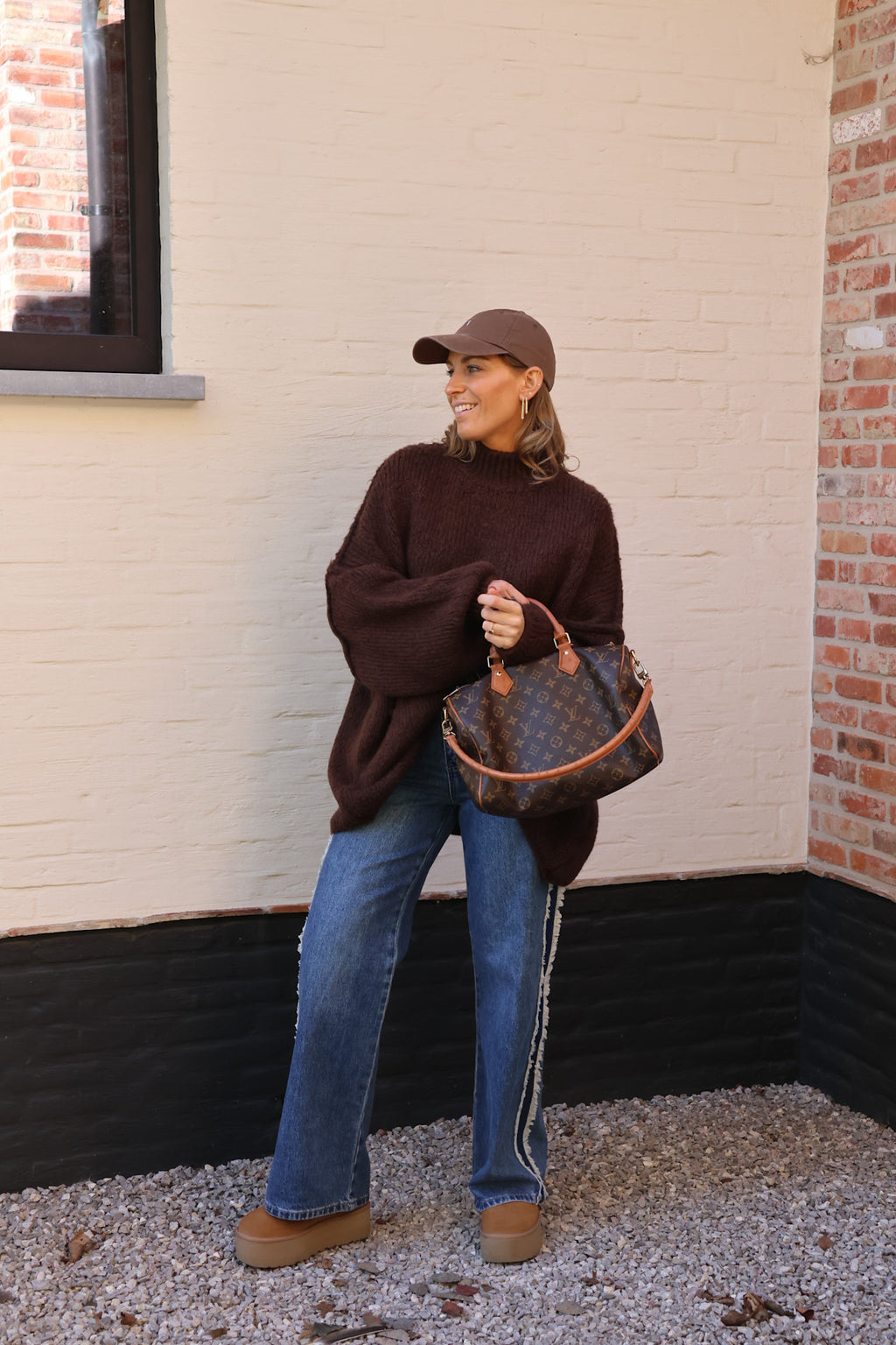 Lolo oversized knit choco