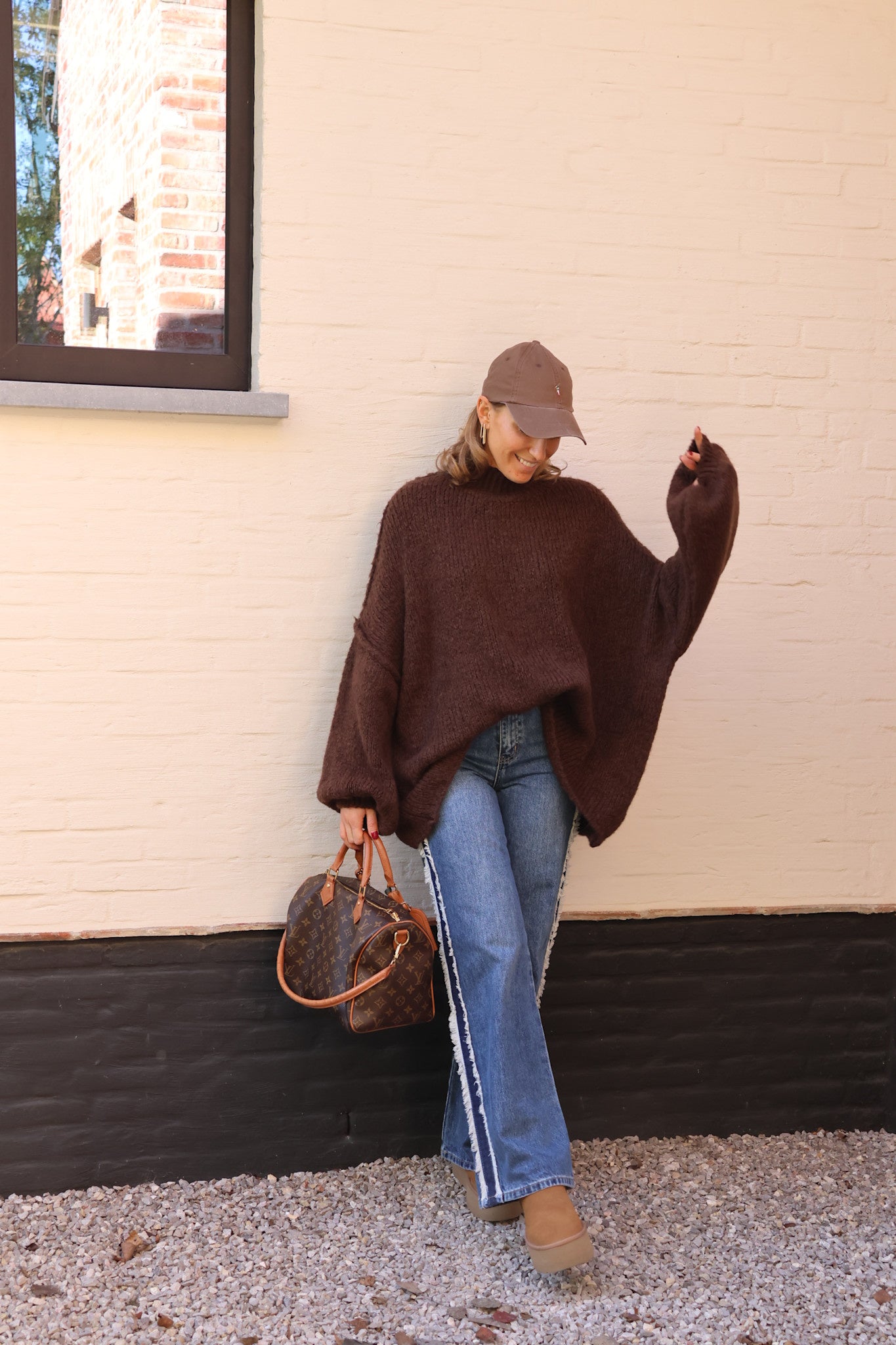 Lolo oversized knit choco