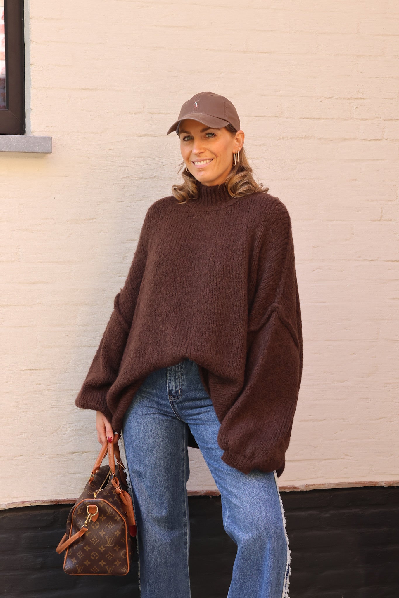 Lolo oversized knit choco