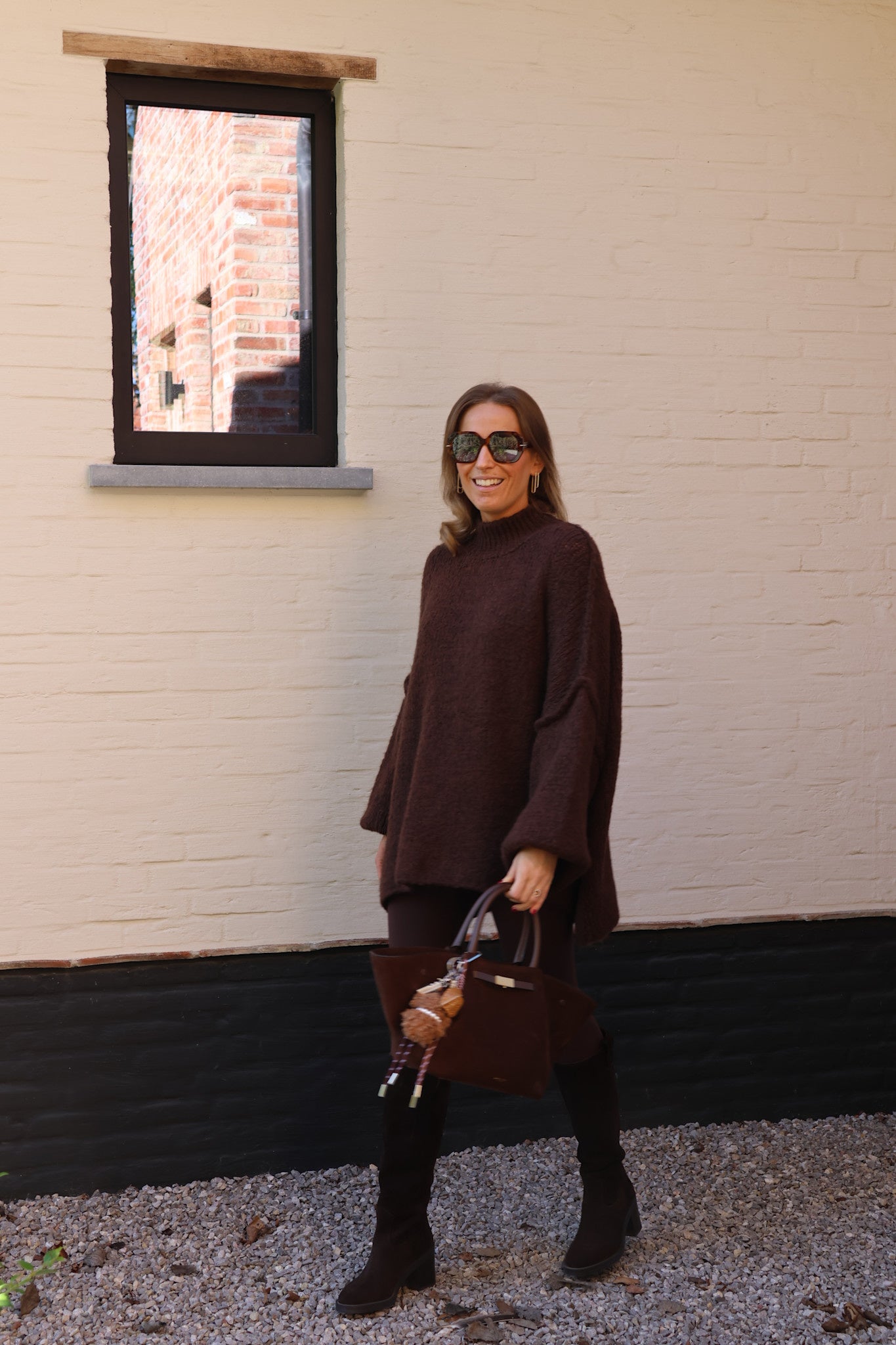 Lolo oversized knit choco