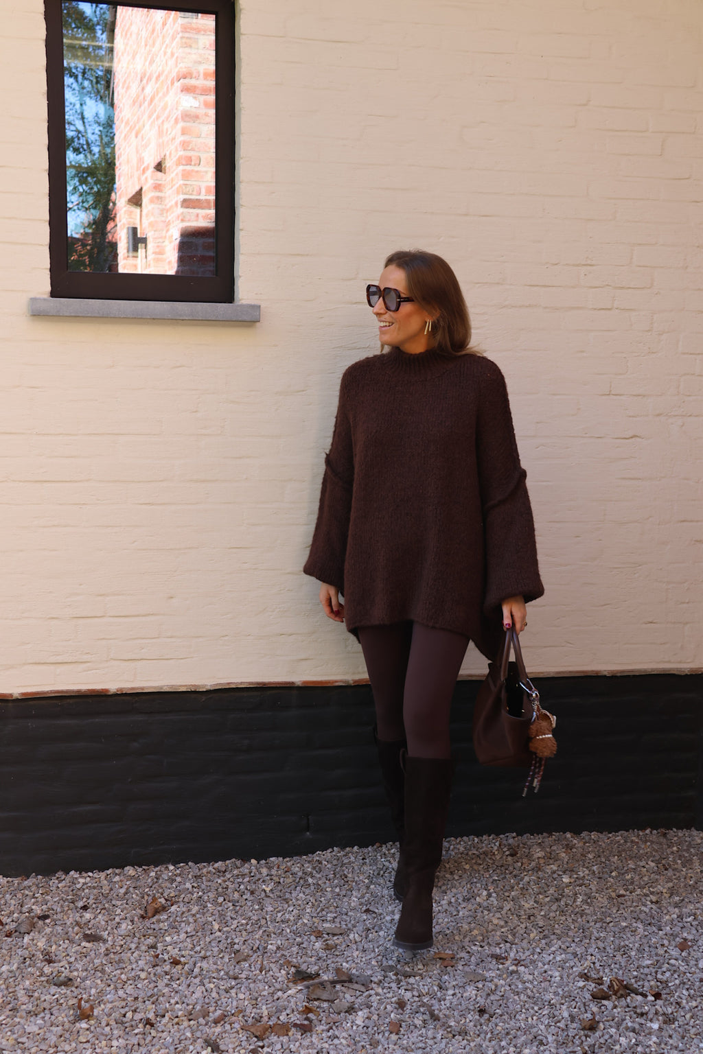 Lolo oversized knit choco