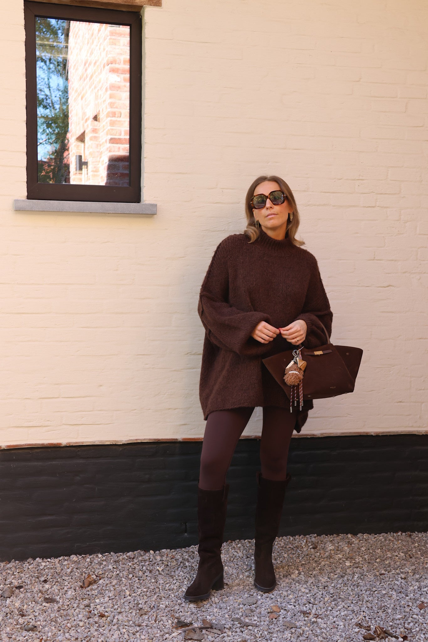 Lolo oversized knit choco