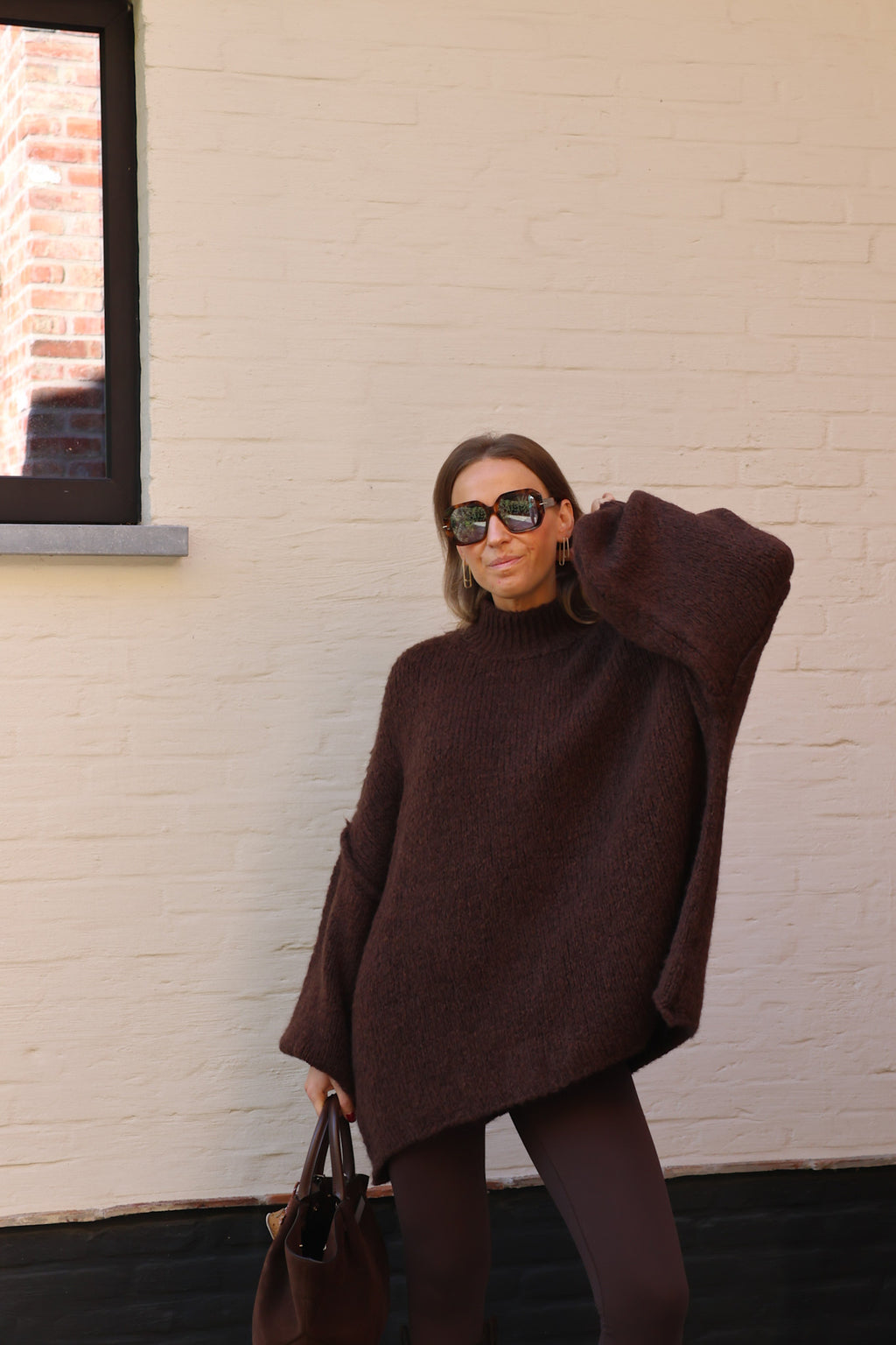 Lolo oversized knit choco