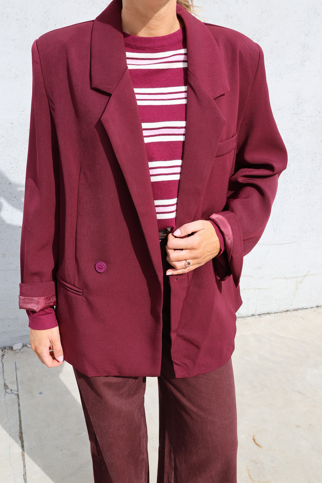 Eline blazer burgundy