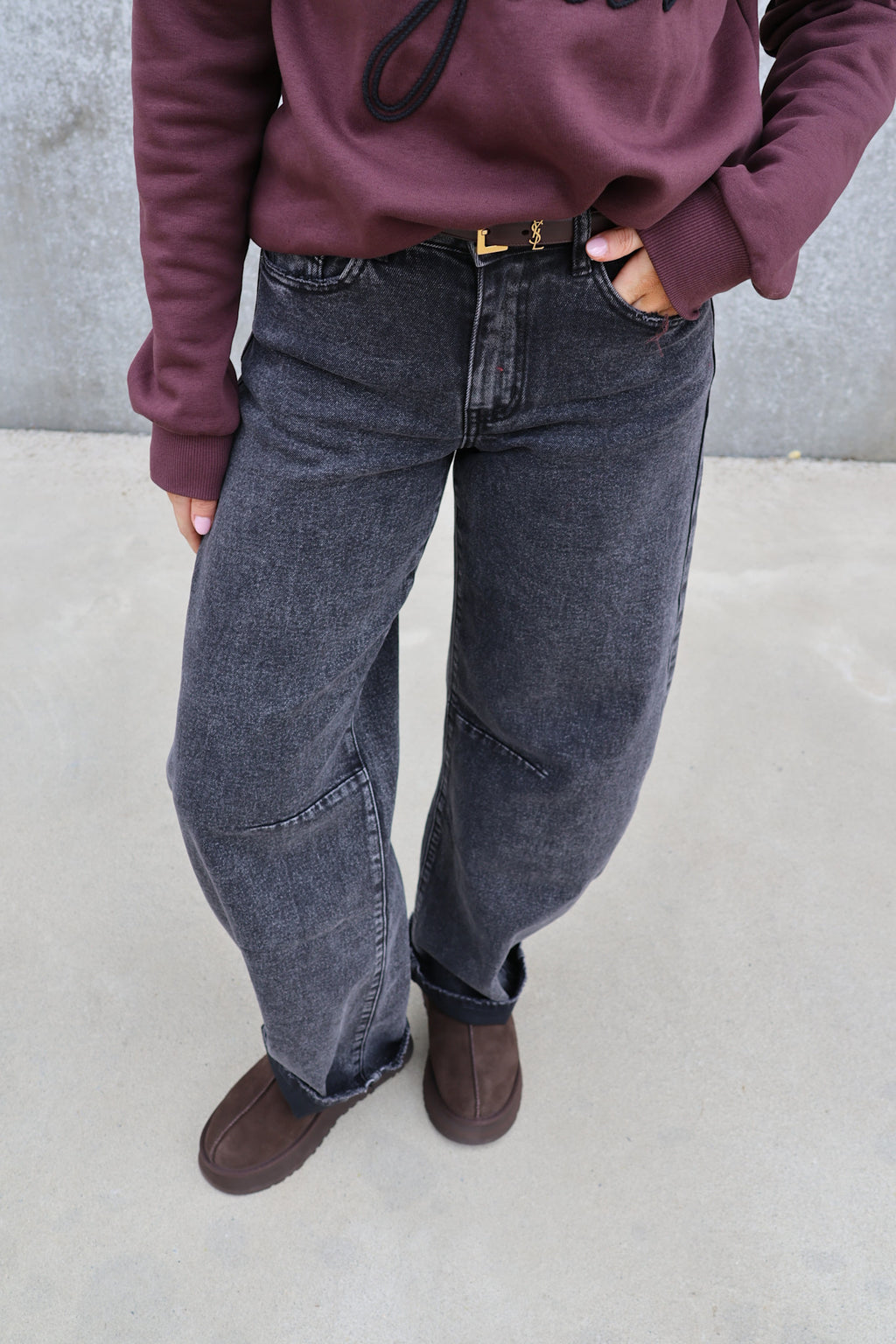 Ona balloon jeans dark grey