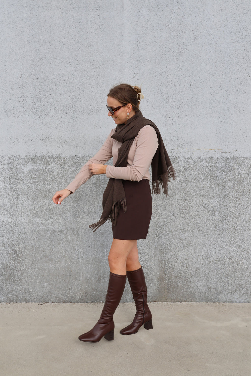 Estelle sjaal chocolate
