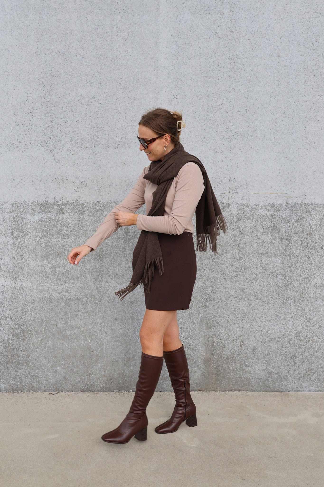 Estelle sjaal chocolate