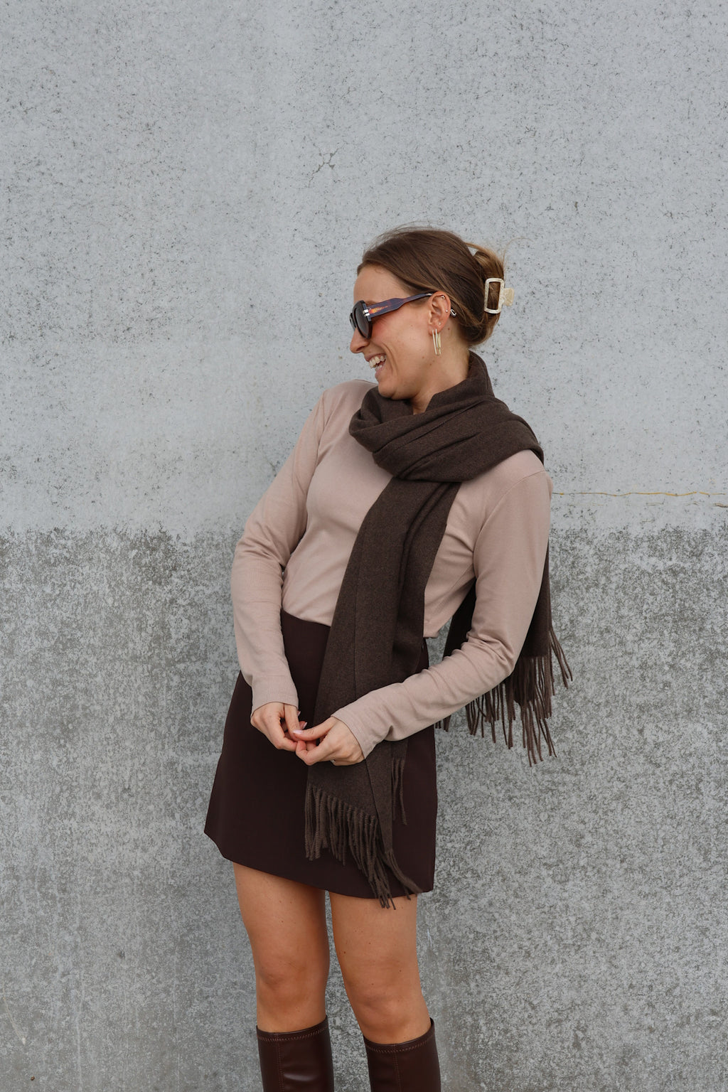 Estelle sjaal chocolate