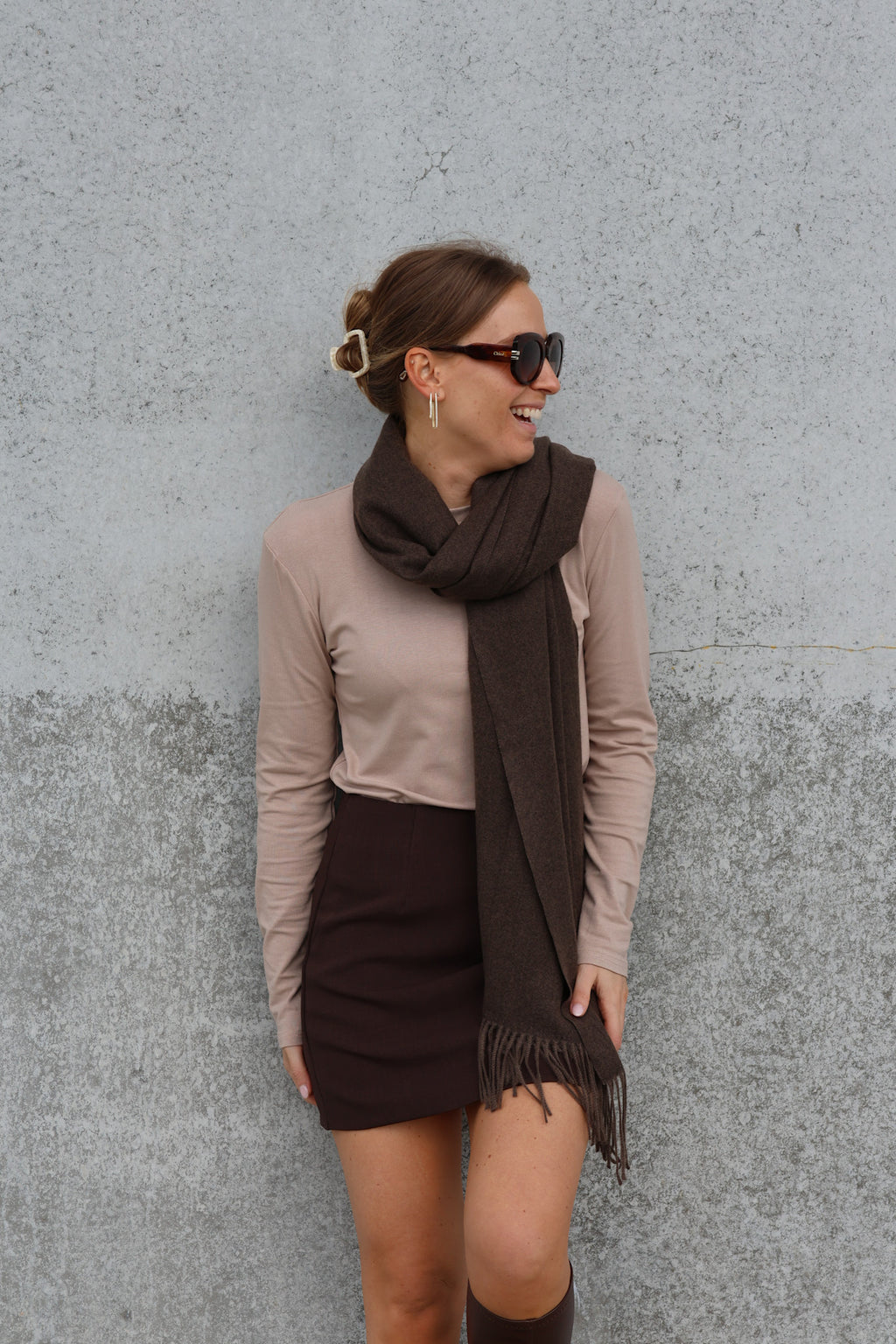 Estelle sjaal chocolate